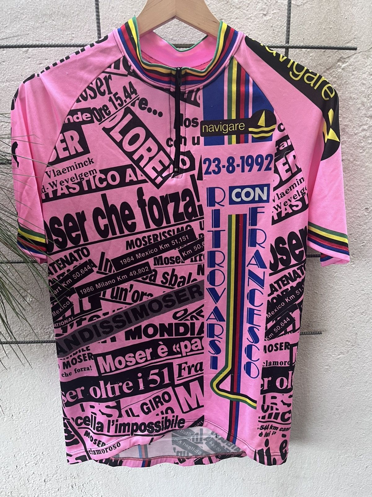 Vintage Ciegi Vintage Bicycle italian Jersey Francesco Moser Size US L / EU 52-54 / 3 - 4 Thumbnail