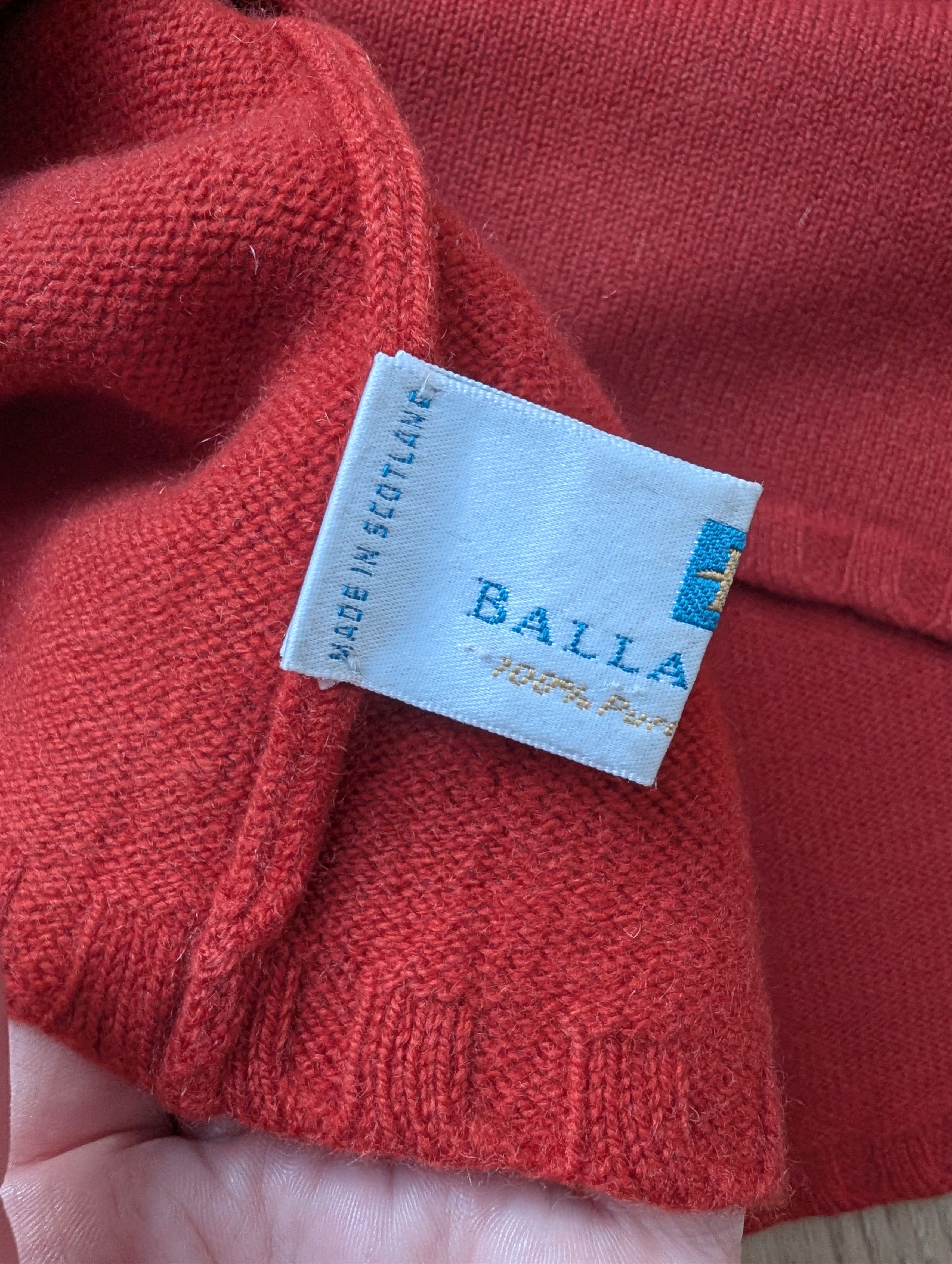 Ballantyne Ballantyne 100% Cashmere Scotland Crop Turtleneck Sweater Size US S / EU 44-46 / 1 - 2 Thumbnail