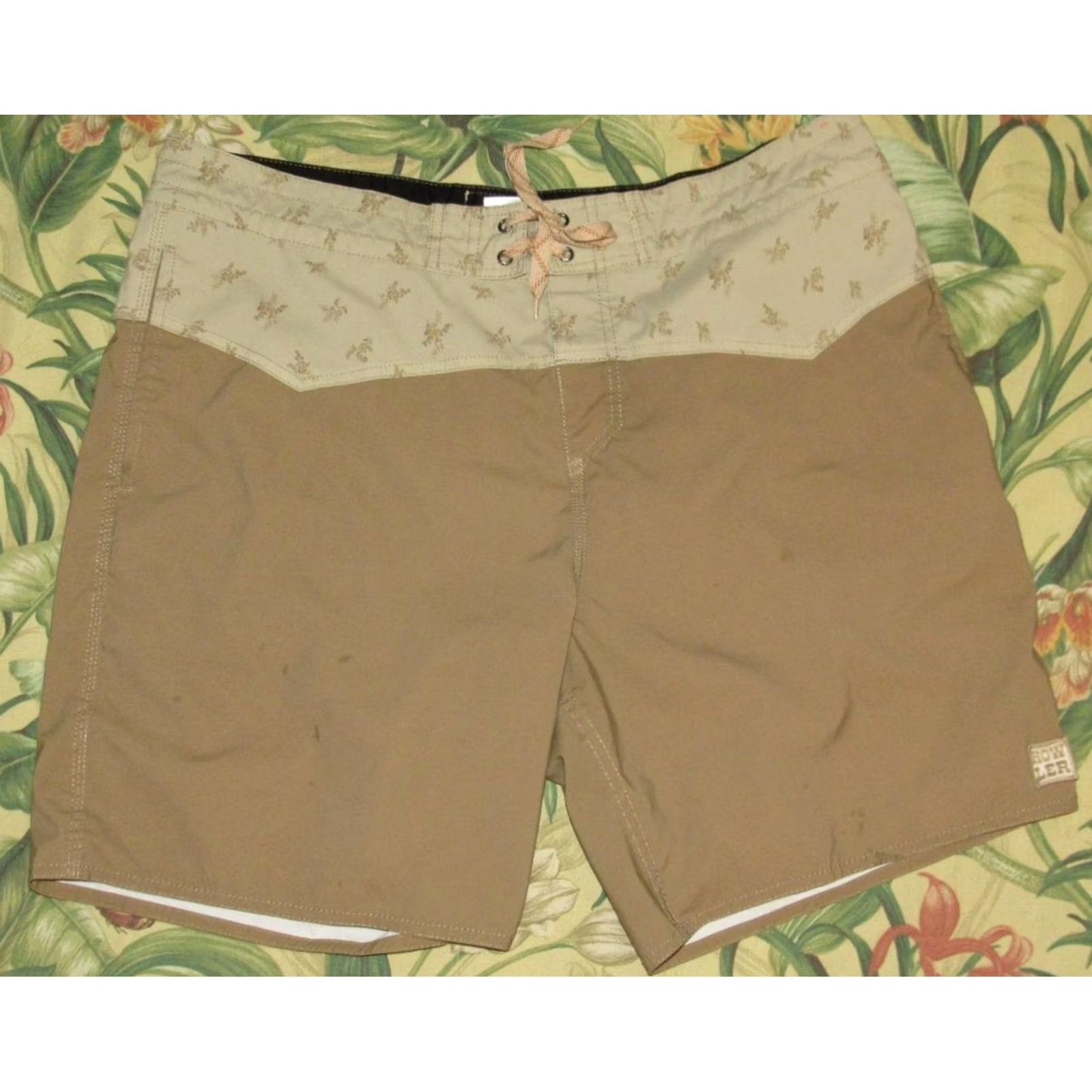 Vintage Howler Bros Brown 8" Board Shorts 38 Size US 38 / EU 54 - 2 Thumbnail