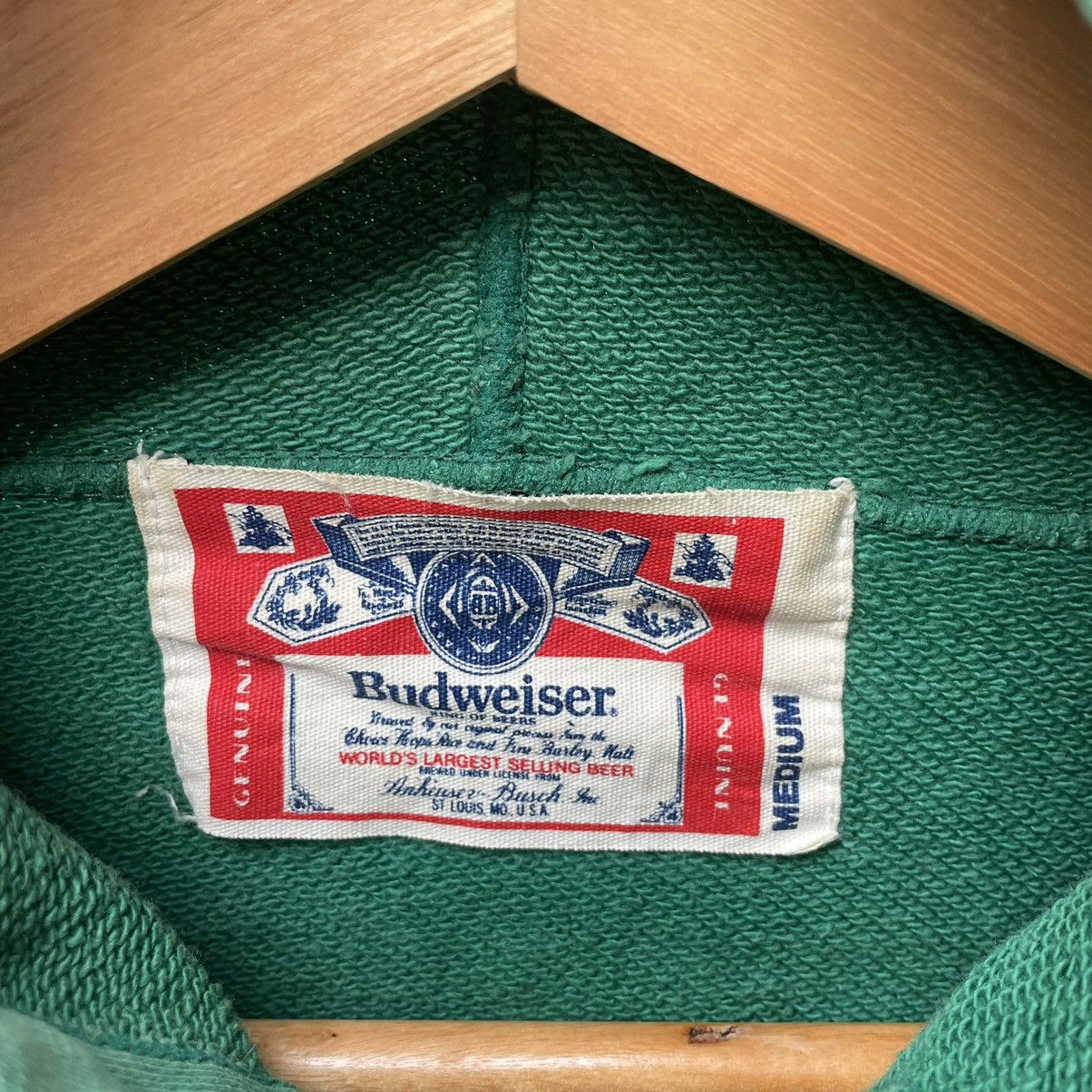 Budweiser × Vintage 🔥Vintage Budweiser Pullover Zipper Sweater Distress Hoodie Size US M / EU 48-50 / 2 - 14 Thumbnail