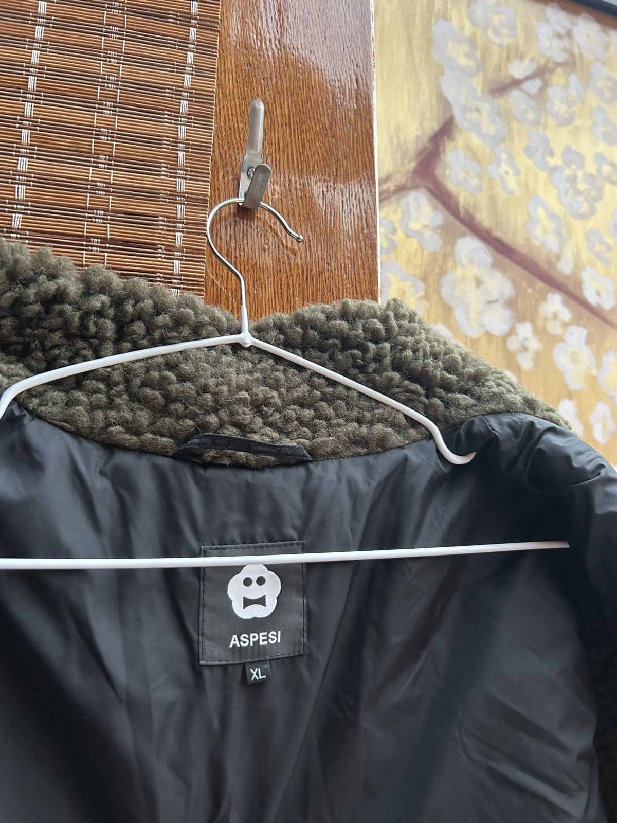 Aspesi Aspesi Army Green Wool Blend Fleece Fuzzy Vest Gilet Sz XL Size US XL / EU 56 / 4 - 6 Thumbnail