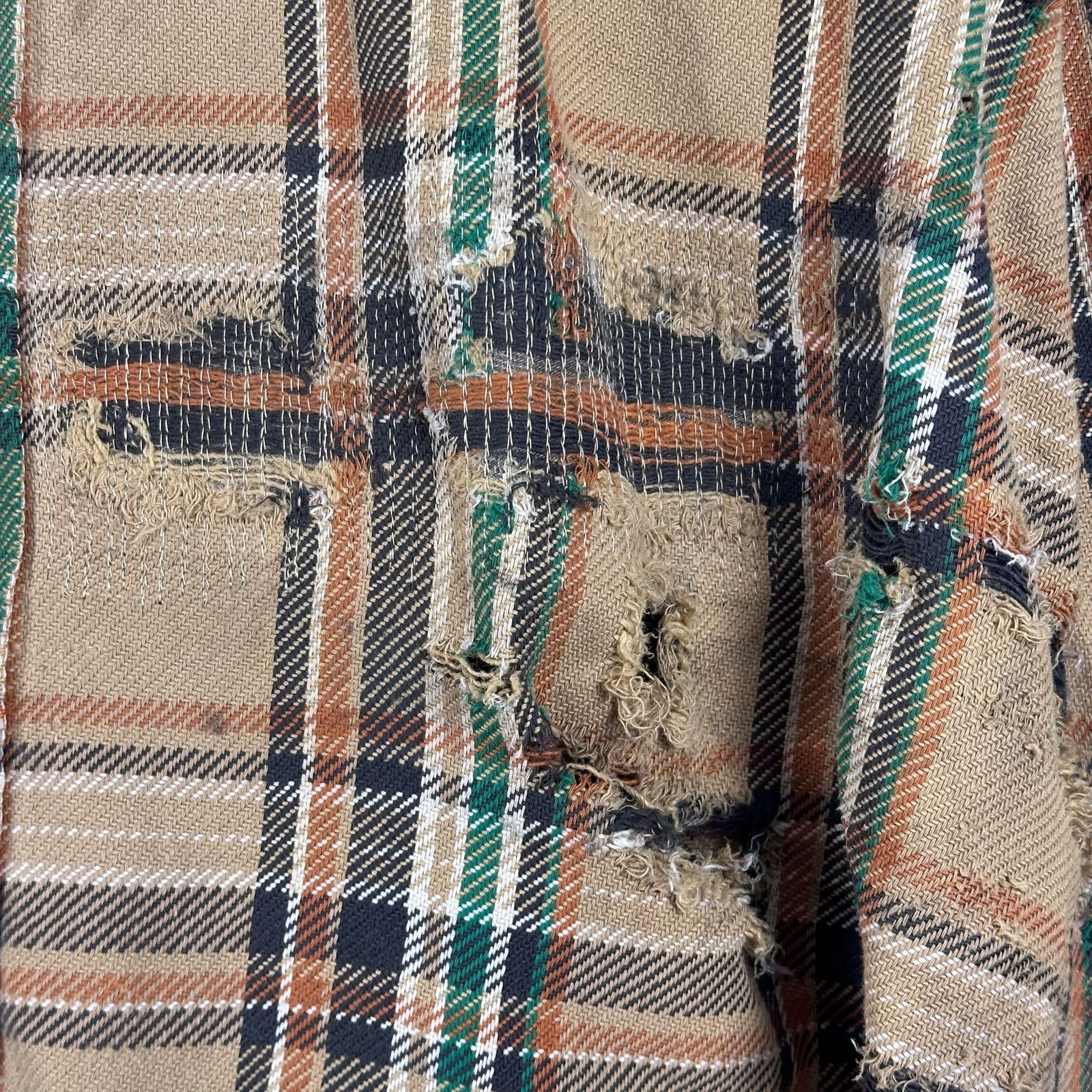 Sears Vintage Boro Repaired & Distressed Flannel Size US L / EU 52-54 / 3 - 3 Thumbnail