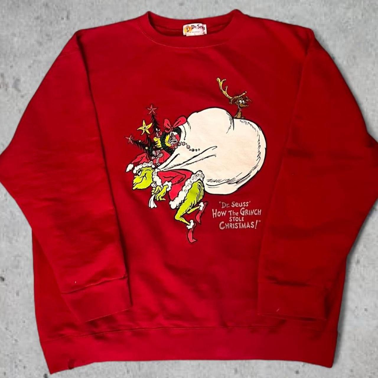 Other 90s vintage Dr. Seuss red crewneck Size US L / EU 52-54 / 3 - 2 Thumbnail