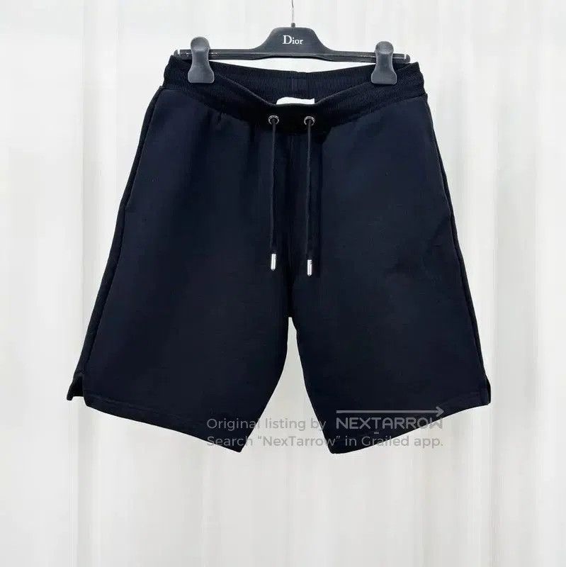 AMI AMI Black Cotton Embroidered Logo Summer Shorts . Size US 26 / EU 42 - 1 Thumbnail