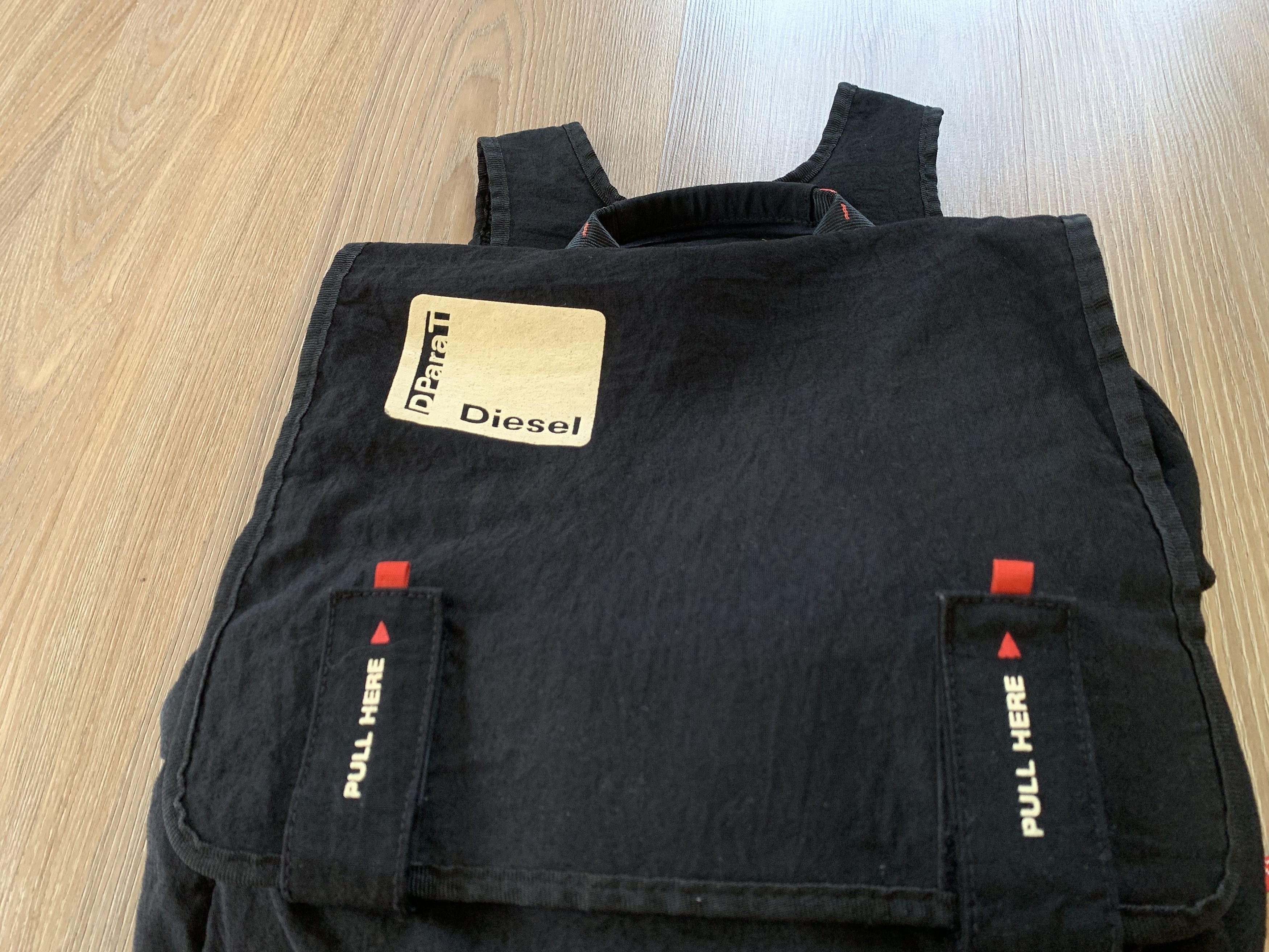 Diesel Diesel Mens Vintage Rare Cotton Black Backpack Archival Size ONE SIZE - 4 Thumbnail