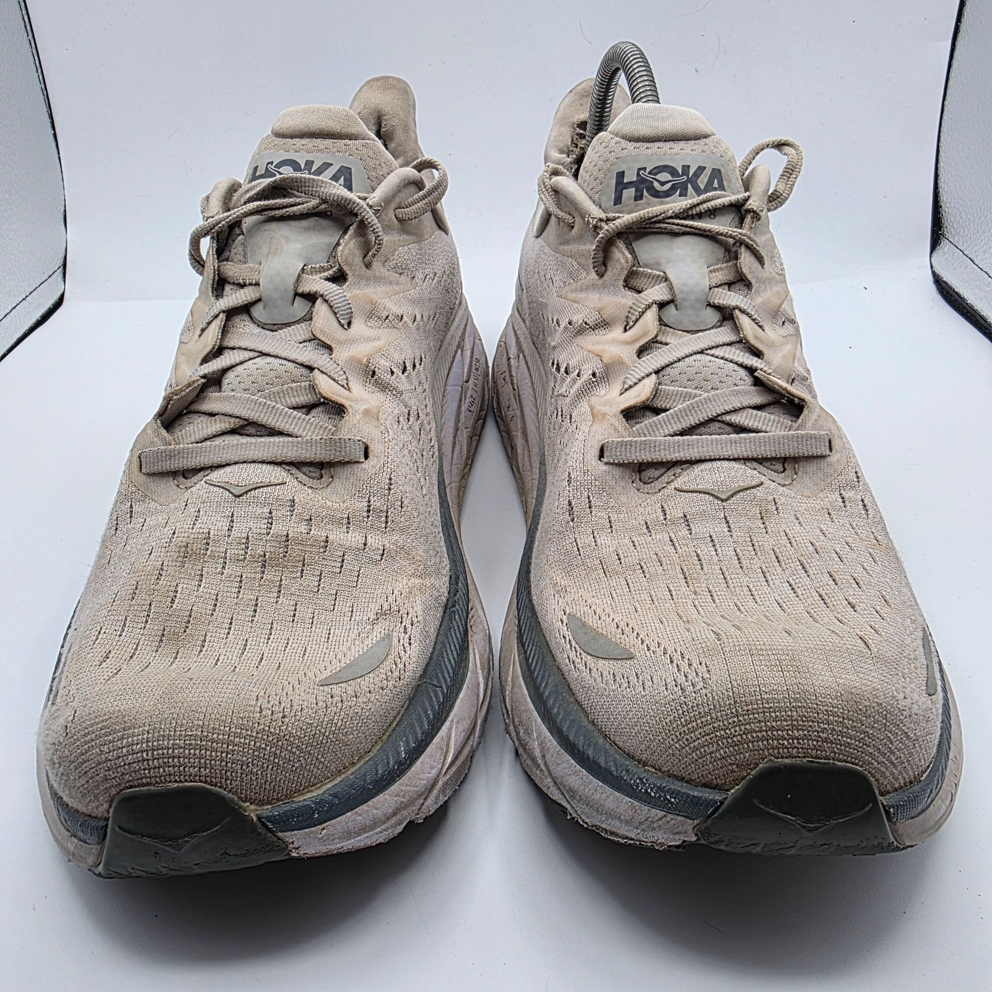 Hoka Hoka One One Clifton 8 Mens Size 12.5 White Athletic Shoes R Size US 12.5 / EU 45-46 - 2 Thumbnail