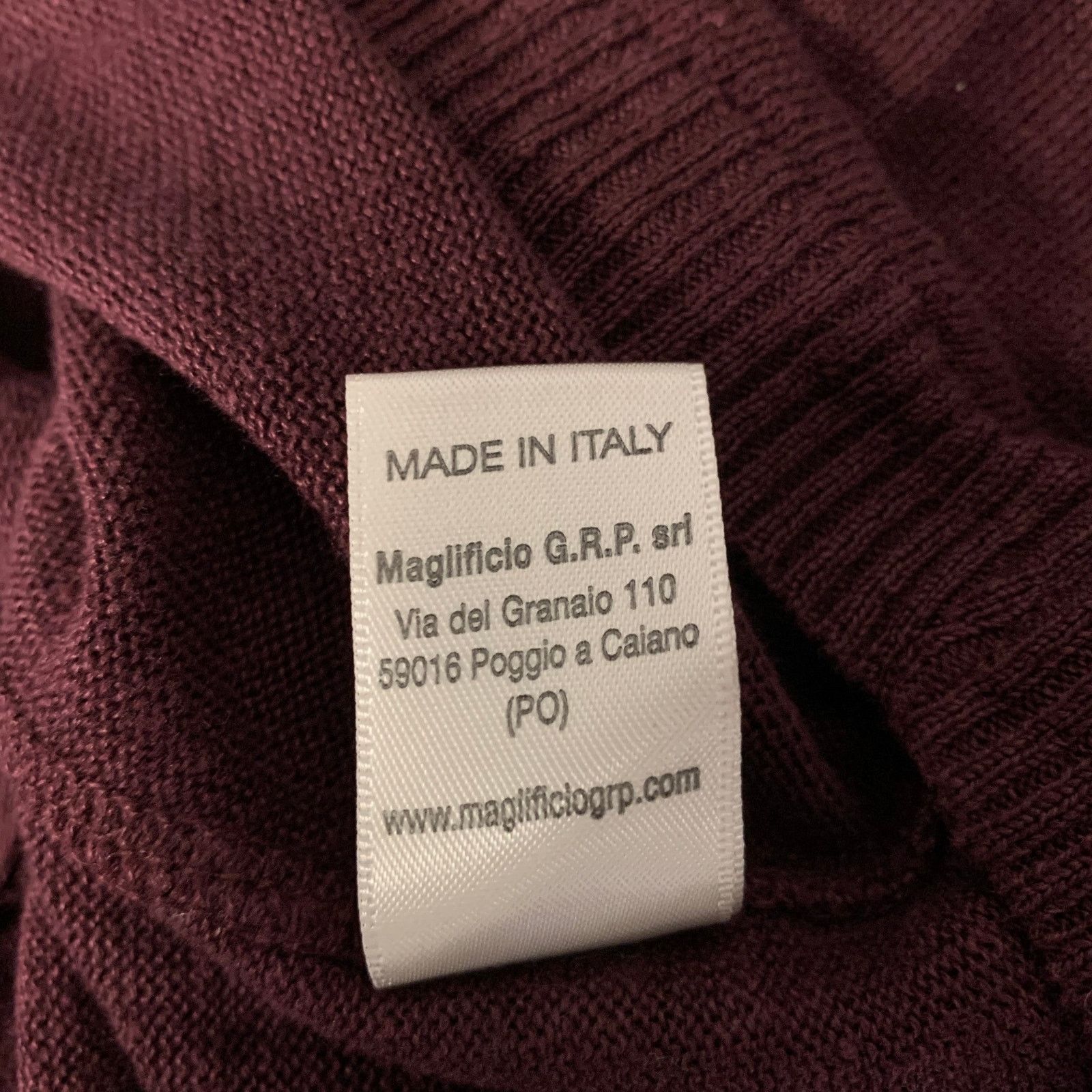 GRP GRP Size L Burgundy Knit Linen T-shirt Size US L / EU 52-54 / 3 - 7 Thumbnail