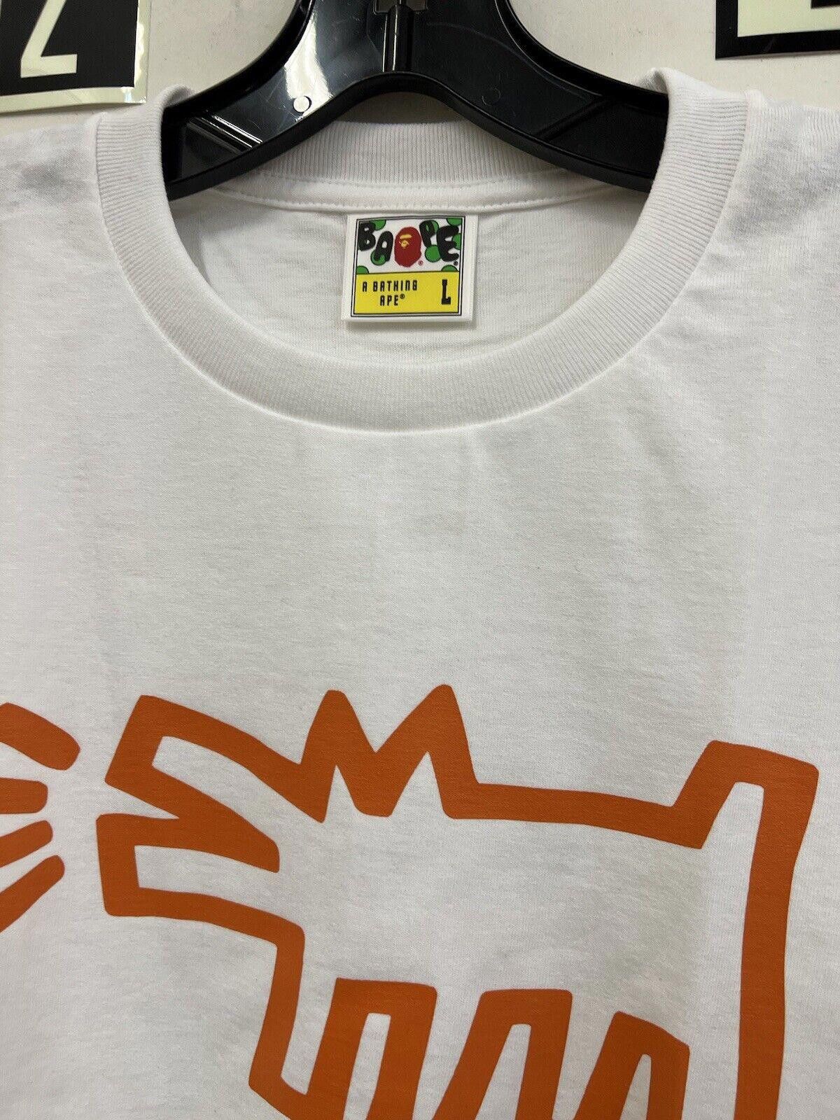 Bape BAPE Keith Haring Foundation Tee 1 White A Bathing Ape L Size US L / EU 52-54 / 3 - 3 Thumbnail