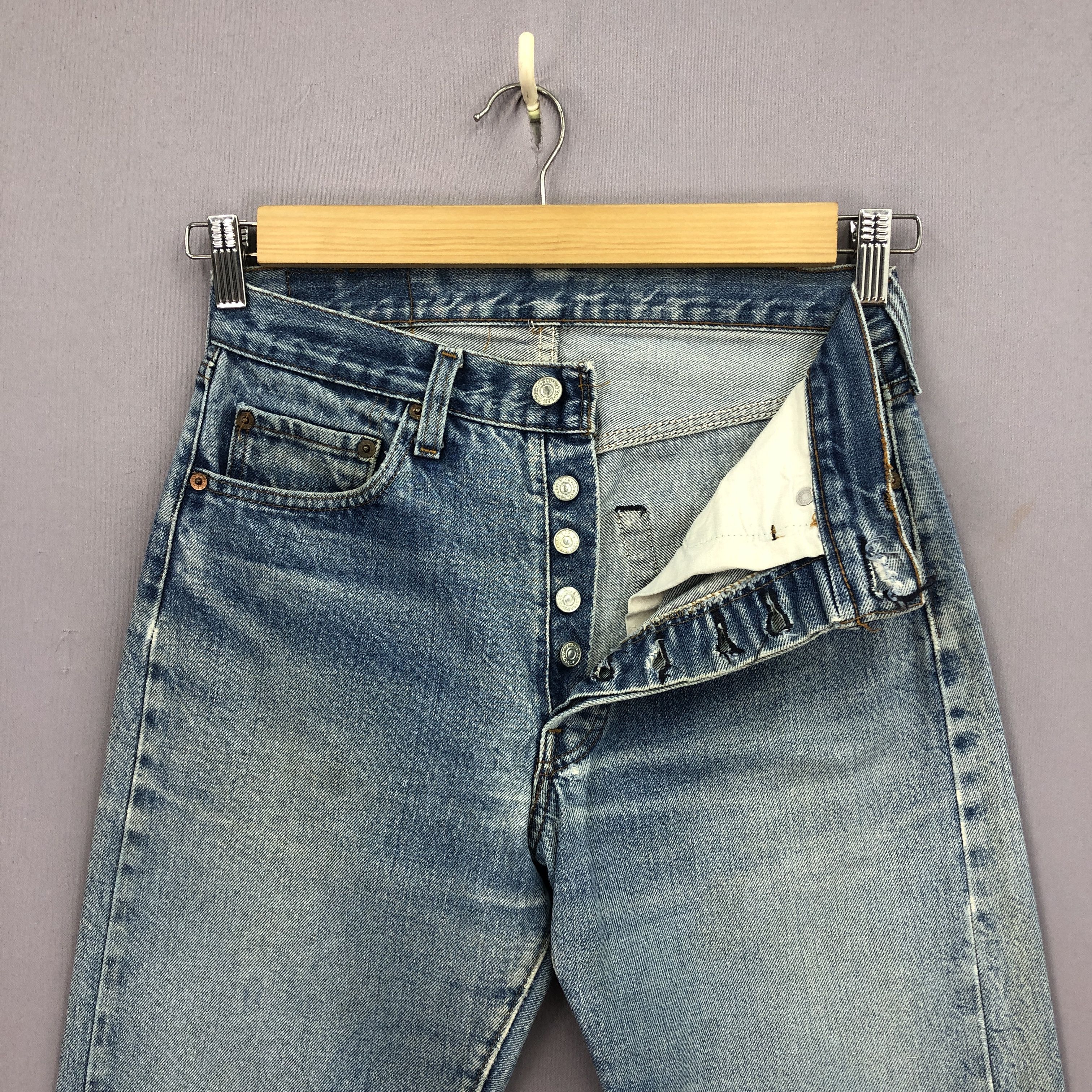 Levi's Vintage 70s Levis 501 Selvedge Jeans Levi's Faded Denim Size 26" / US 2 / IT 38 - 6 Thumbnail