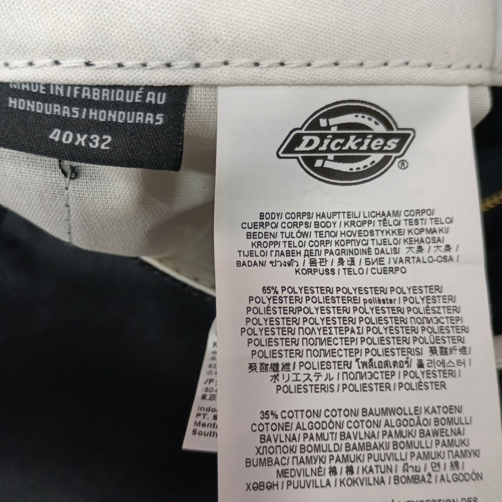 Dickies Dickies Work Pants Men's 40x32 Black Flex Resists Wrinkles Size US 40 / EU 56 - 5 Thumbnail