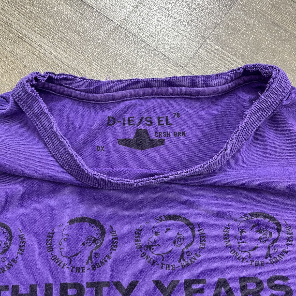Diesel Archive Diesel Distressed Logo Punk Boxy Tee Size M / US 6-8 / IT 42-44 - 5 Thumbnail