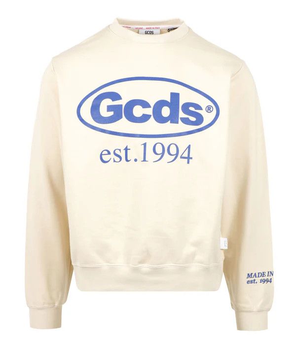 image of Gcds O1Mle0424 Sweatshirt In White, Men's (Size Small)