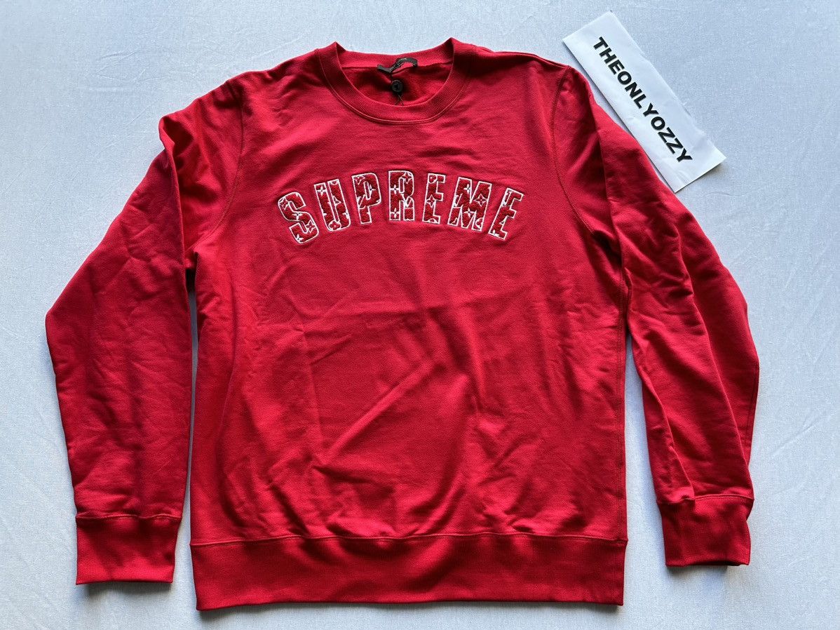 Louis Vuitton Supreme Arc Logo Crewneck | Grailed