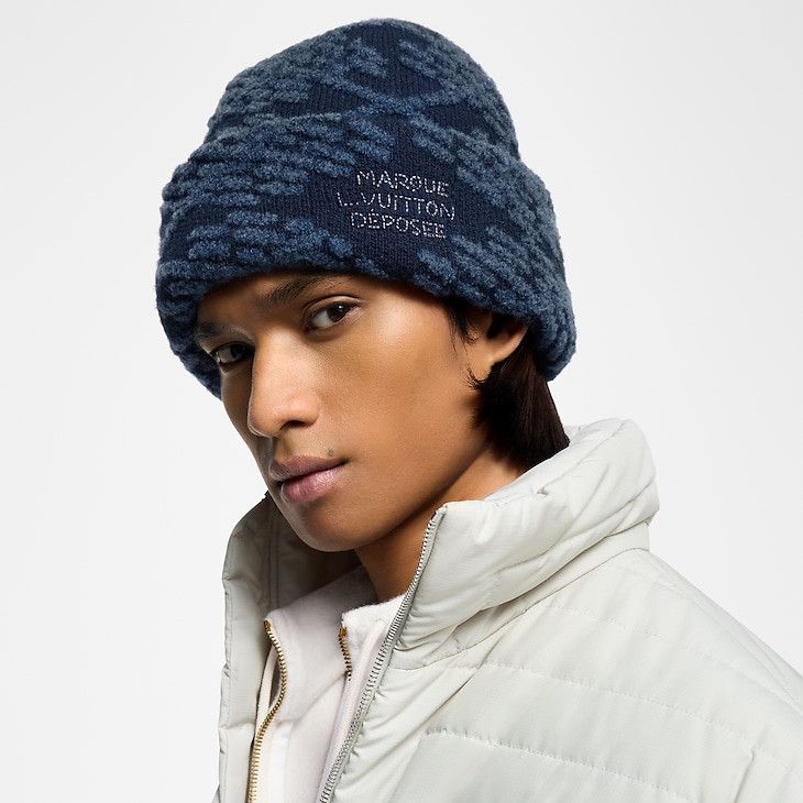 Louis Vuitton LV Crush Damier Argyle Beanie Size ONE SIZE - 3 Thumbnail
