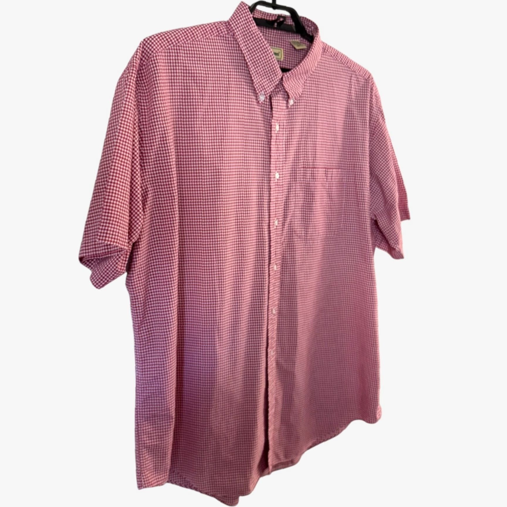 Vintage VINTAGE LL Bean Gingham Plaid Button-Down Shirt Red XXLT 100% Cotton Men’s Big & Tall Button-Up 90s Casual Size US XXL / EU 58 / 5 - 3 Thumbnail