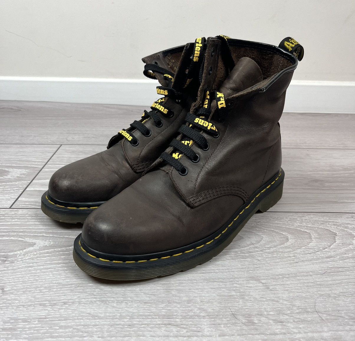 Dr. Martens Dr.Martens Brown Leather Hi Top Boots 10 US Size US 10 / EU 43 - 3 Thumbnail