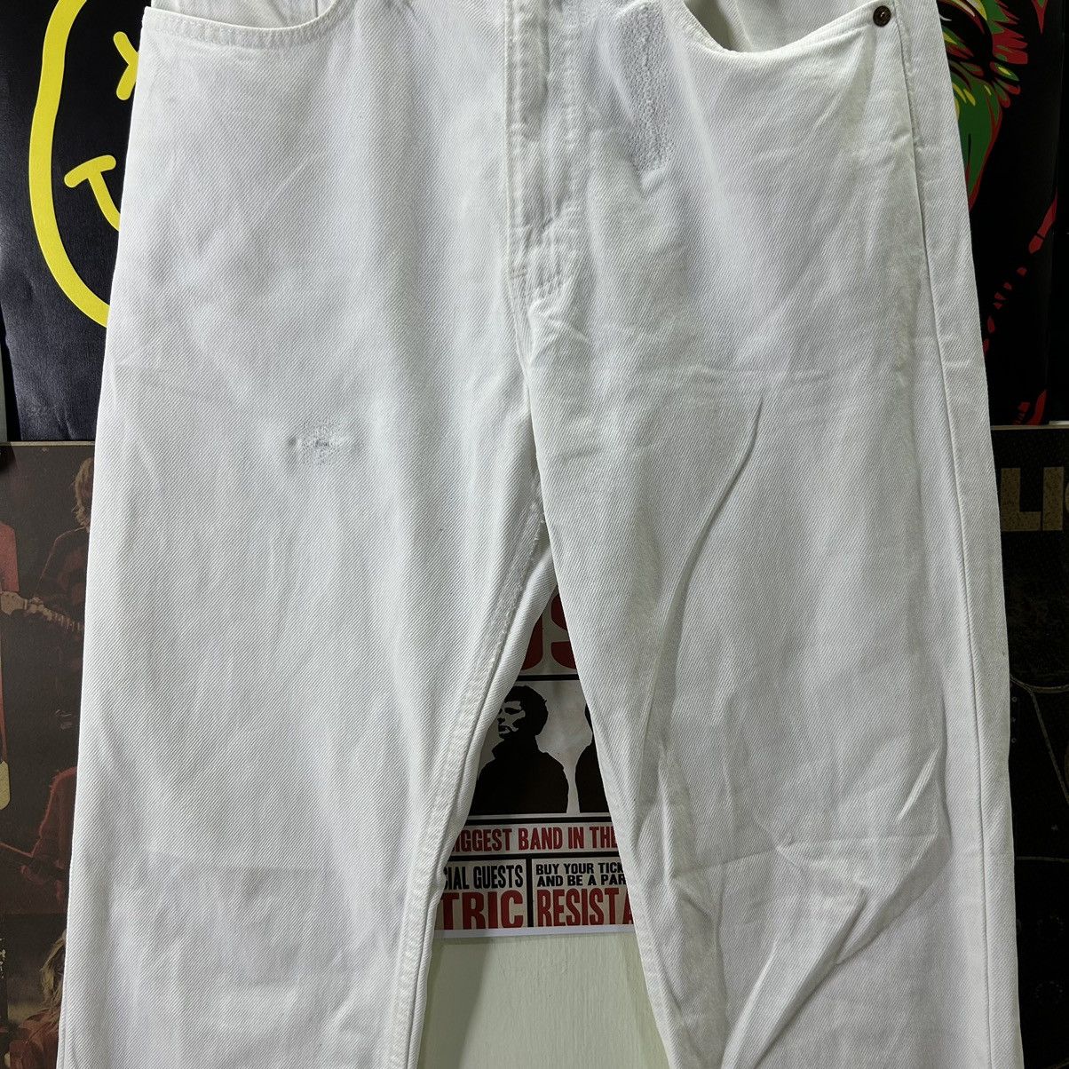 Levi's Vintage Levi’s 525 90s USA White Distressed Denim Size US 30 / EU 46 - 3 Thumbnail