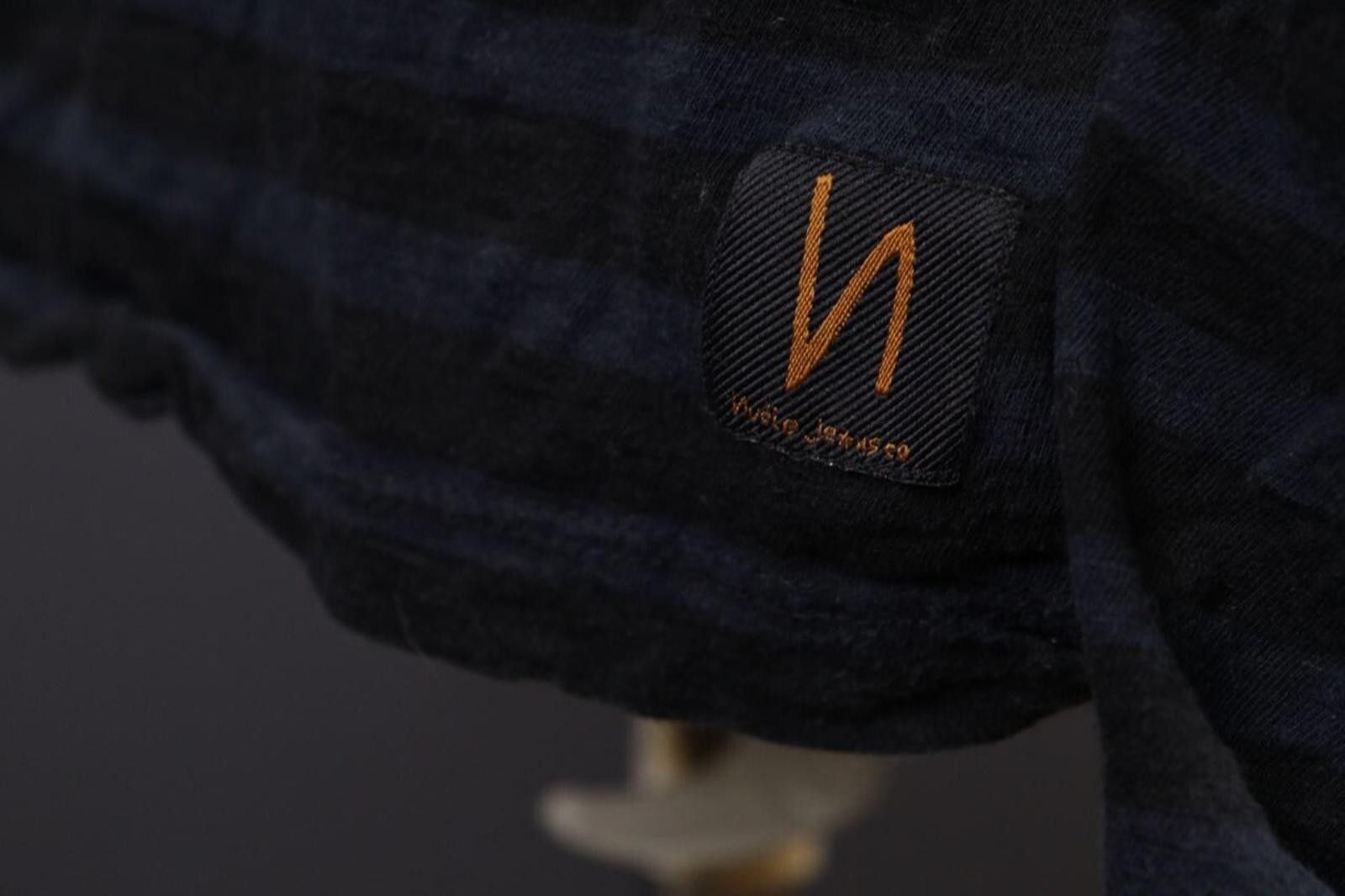 Nudie Jeans Nudie Jeans Black Stripe Long Sleeve Top Shirt Size M Size M / US 6-8 / IT 42-44 - 5 Thumbnail
