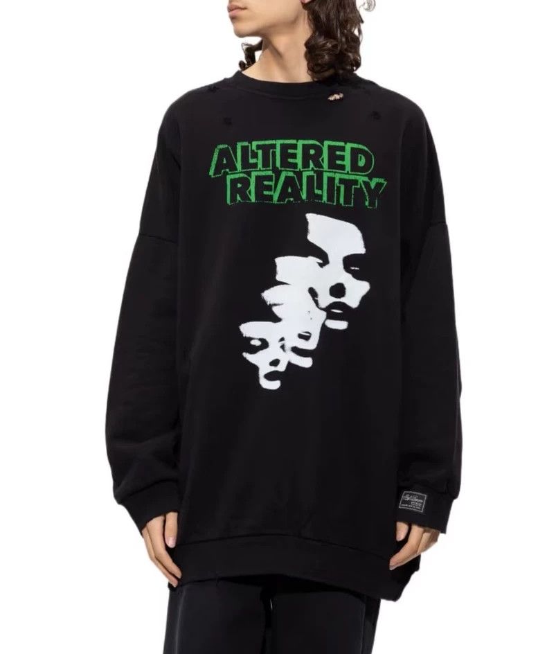 Raf Simons RAF SIMONS Fw22 Phantom Portrait Destruction sweatshirt 250 Size US S / EU 44-46 / 1 - 2 Thumbnail