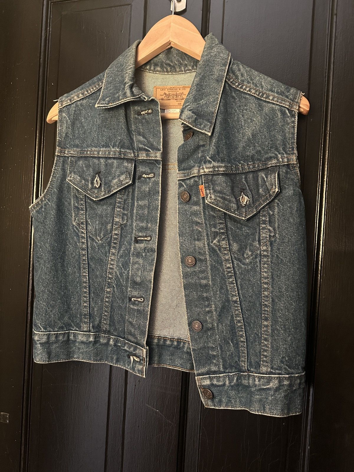 Levi's Custom Queen painted Levi’s denim vest Size S / US 4 / IT 40 - 3 Thumbnail