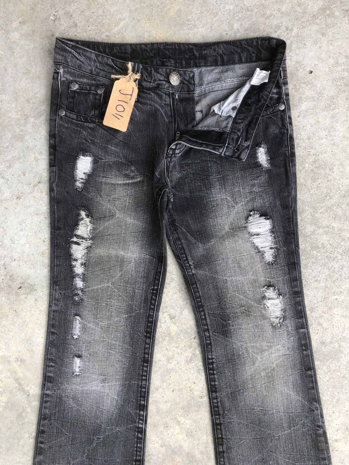 If Six Was Nine Japanese Original Flared Jeans Distressed Jeans Size US 32 / EU 48 - 3 Thumbnail