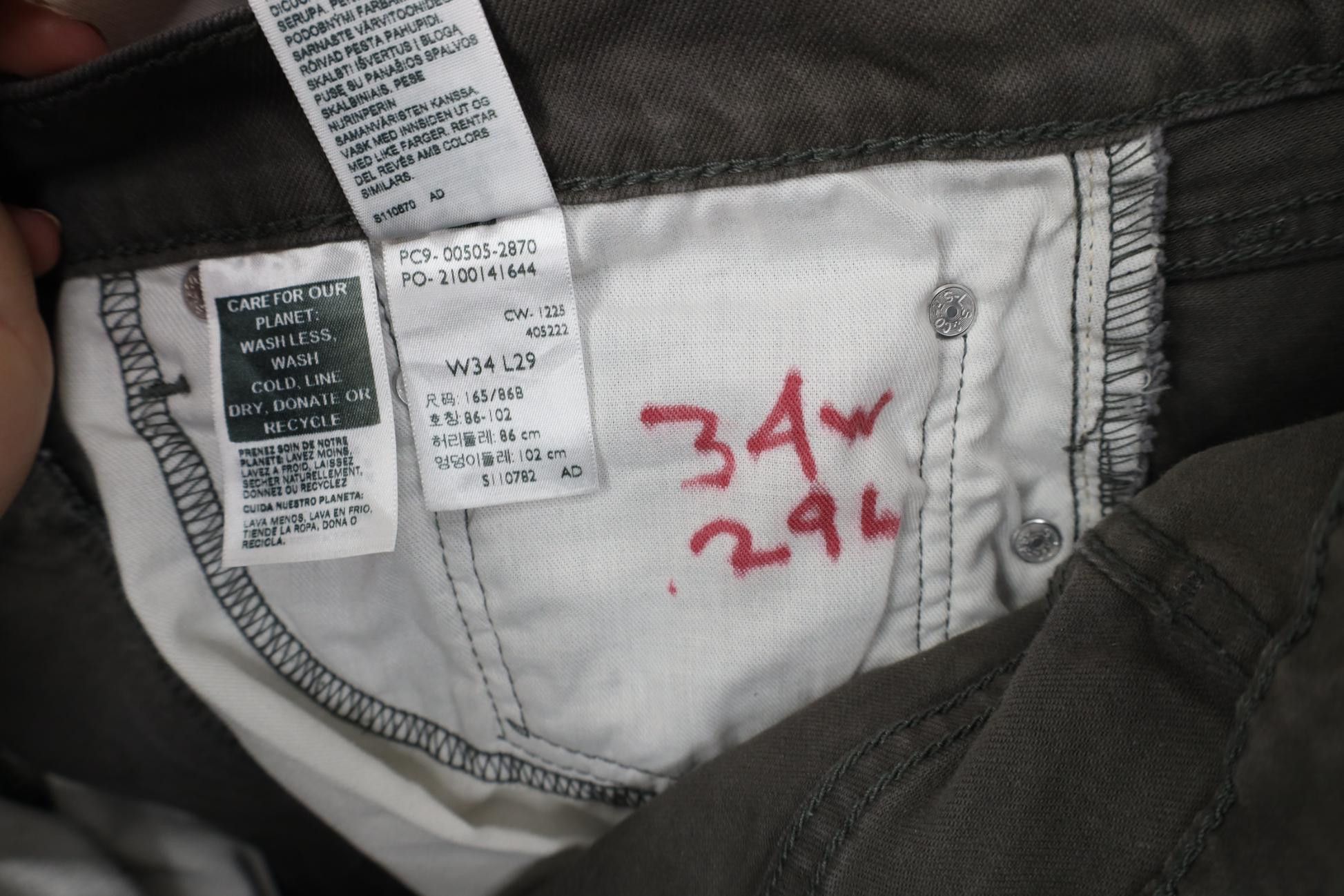 Levi's Vintage Y2K Levis 505 Regular Straight Leg Jeans Gray Size US 34 / EU 50 - 8 Thumbnail