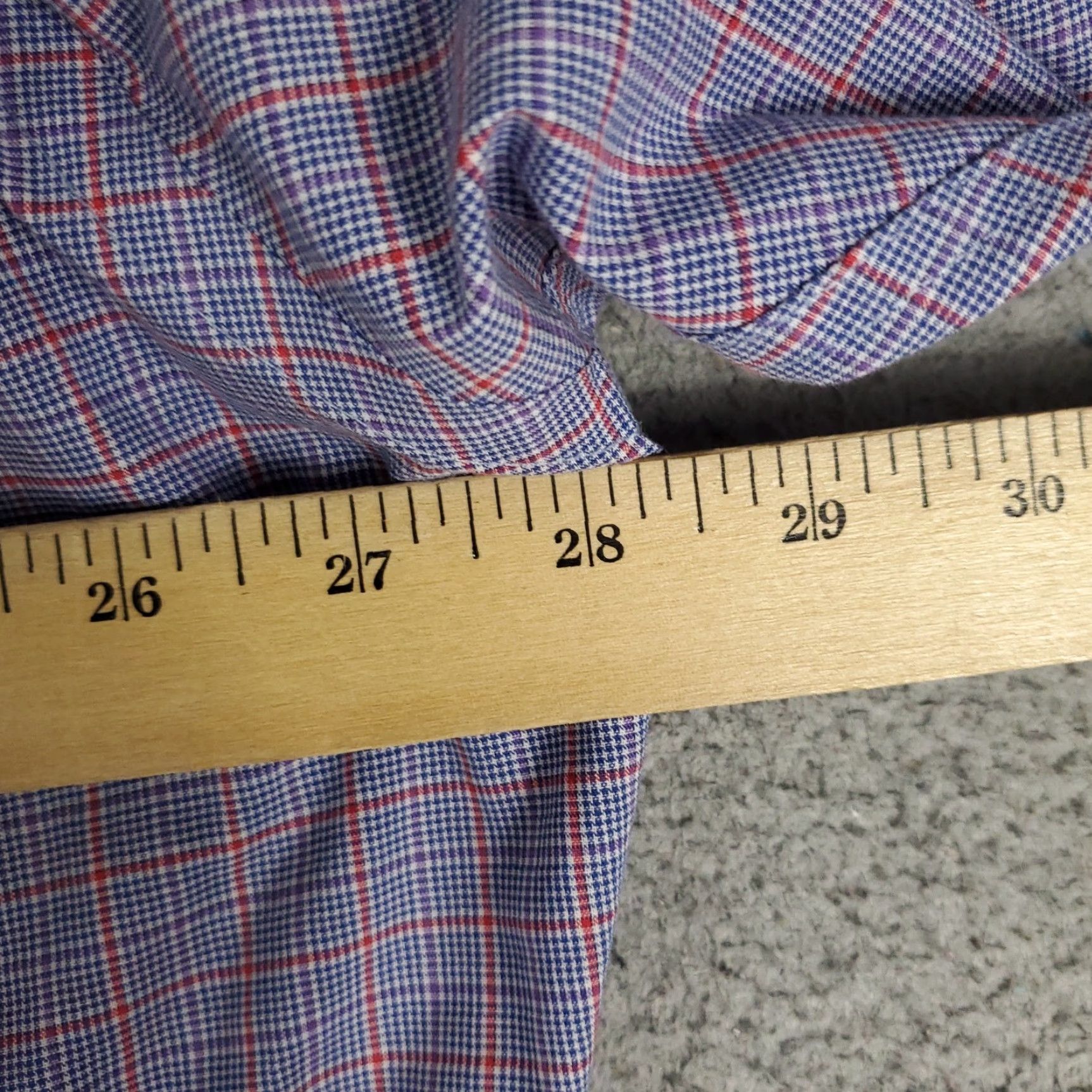 Ralph Lauren Ralph Lauren Shirt Mens Size 18 Blue Plaid Dress Button Up Long Sleeve Size 48R - 6 Thumbnail