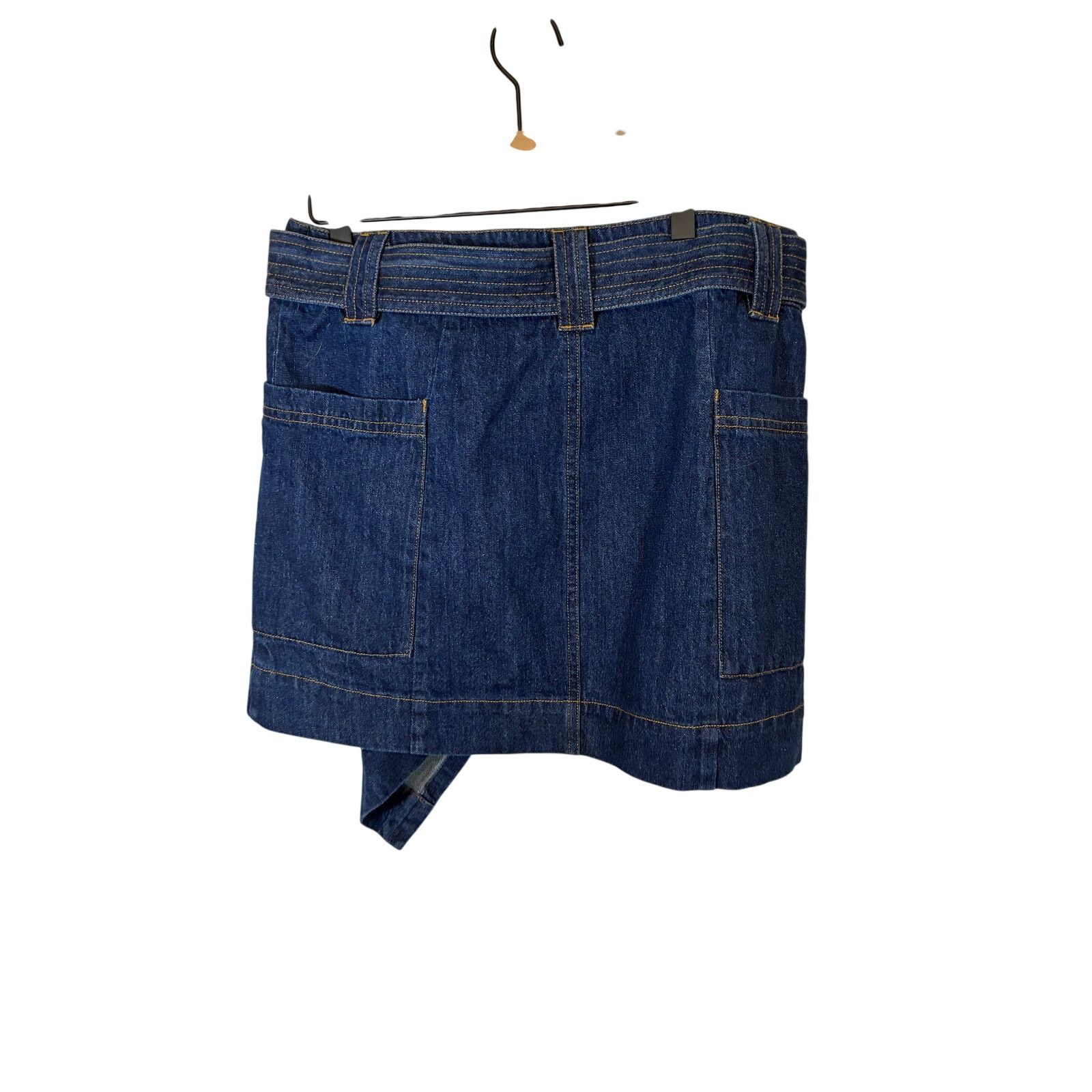 Rails NWT Rails Deanna Belted Denim Wrap Miniskirt L Western Rodeo Size 32" / US 10 / IT 46 - 8 Thumbnail