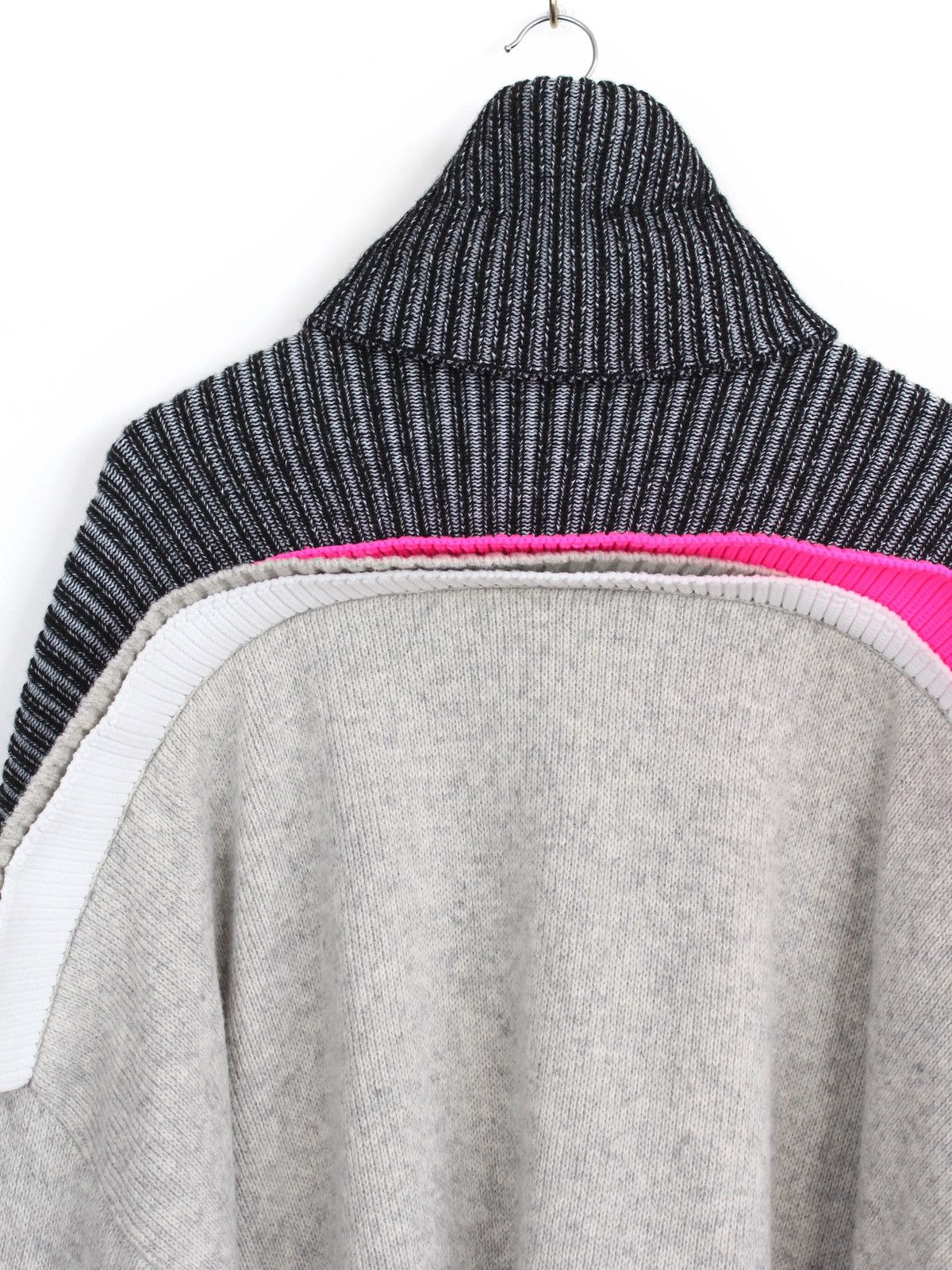 Balenciaga Balenciaga FW’18 Layered Oversize Knit Sweater Hoodie Size XS / US 0-2 / IT 36-38 - 6 Thumbnail