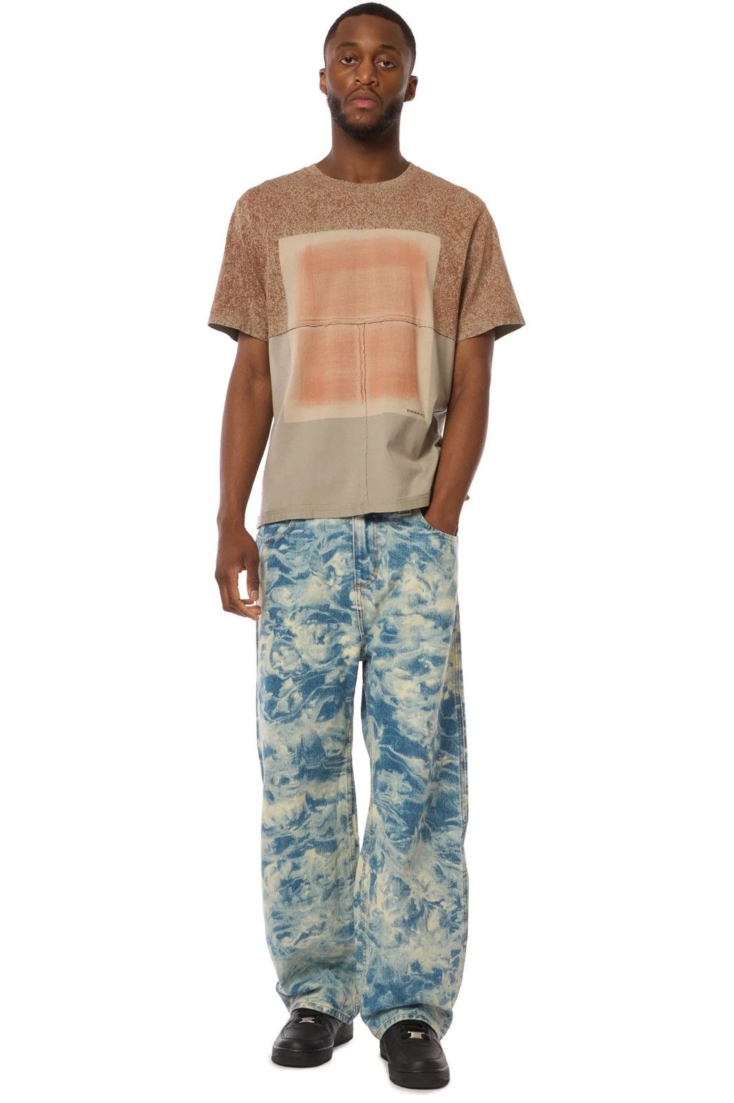 ECKHAUS LATTA LAPPED TEE IN CANVAS