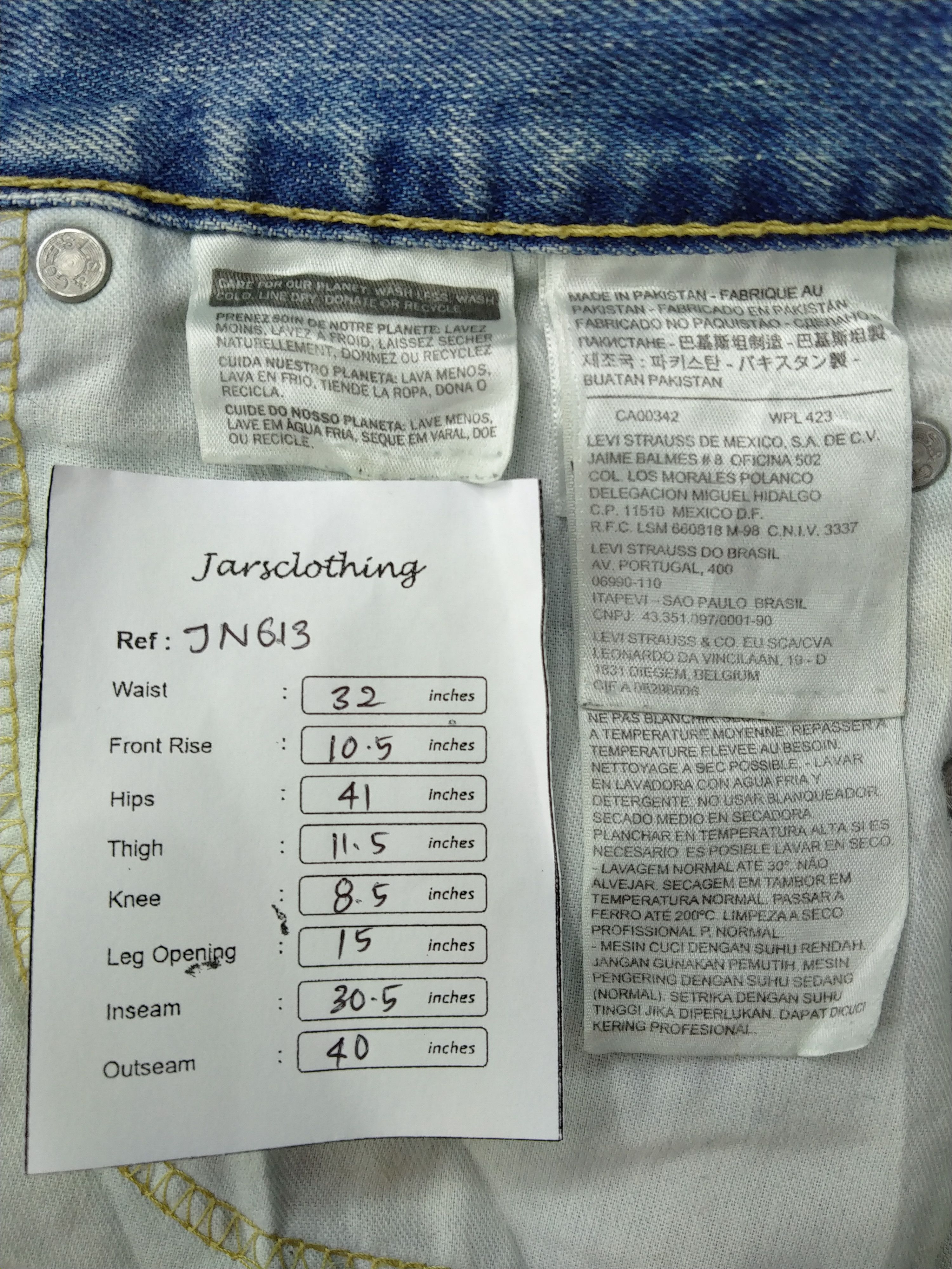 Levi's Dirty Distressed Levi's 505 Denim 32 x 30.5 -JN613 Size US 32 / EU 48 - 8 Thumbnail