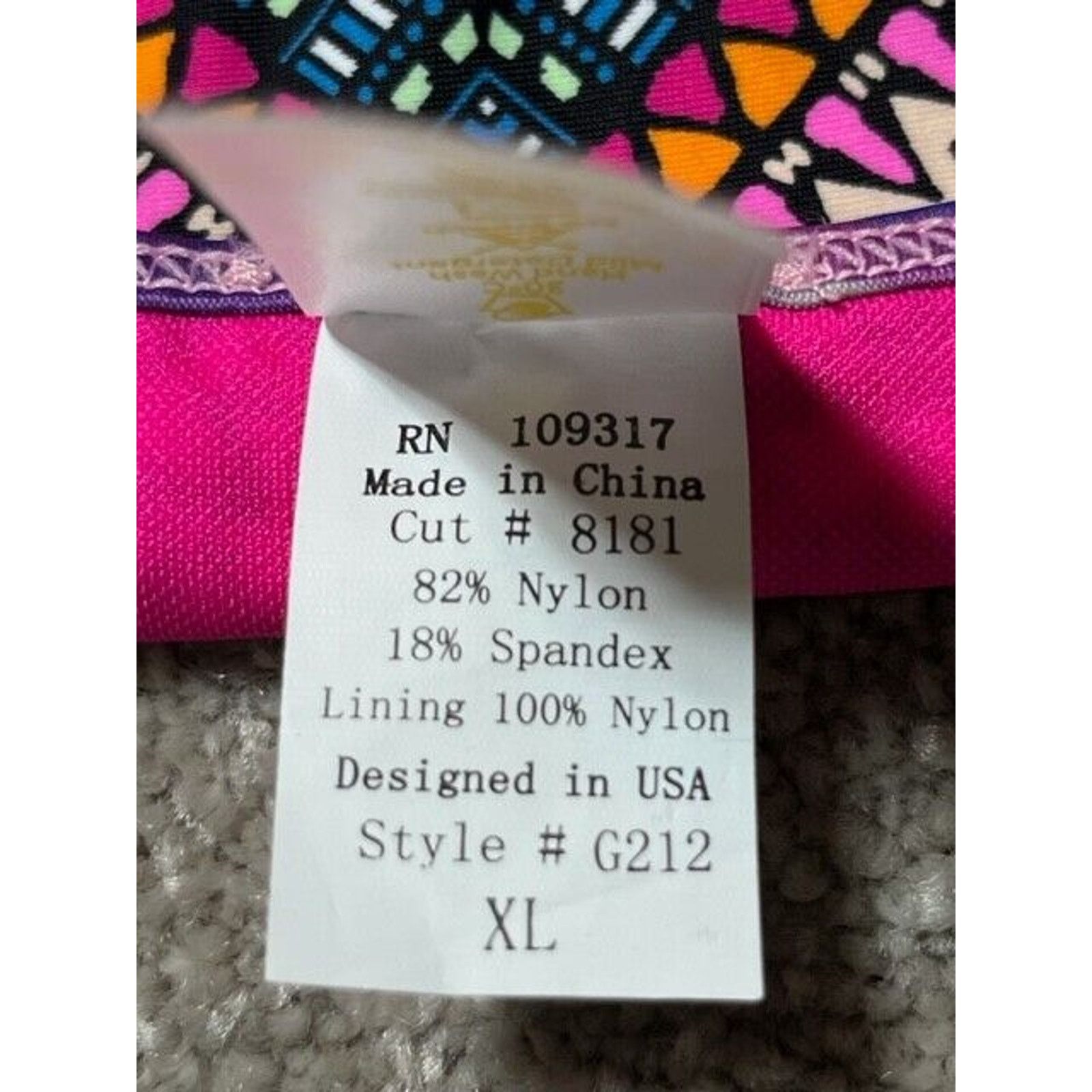 Other Swim Systems Bikini Swim Bottom Womens XL Ruffles Chevron Size XL / US 12-14 / IT 48-50 - 7 Thumbnail