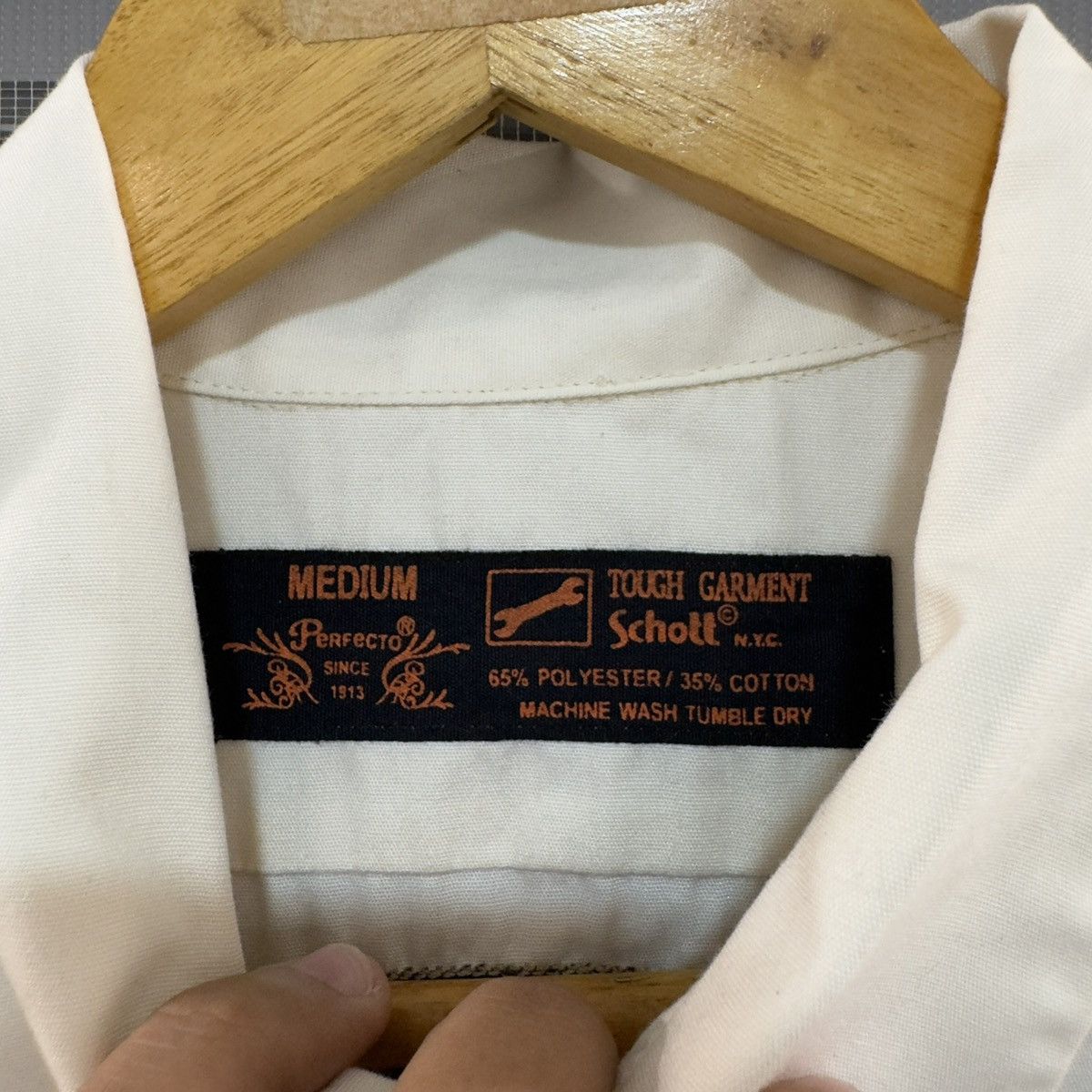 Schott Schott Brooklyn Binders Motorcycle “Ivory” Polo Short Sleeve Size US M / EU 48-50 / 2 - 13 Thumbnail