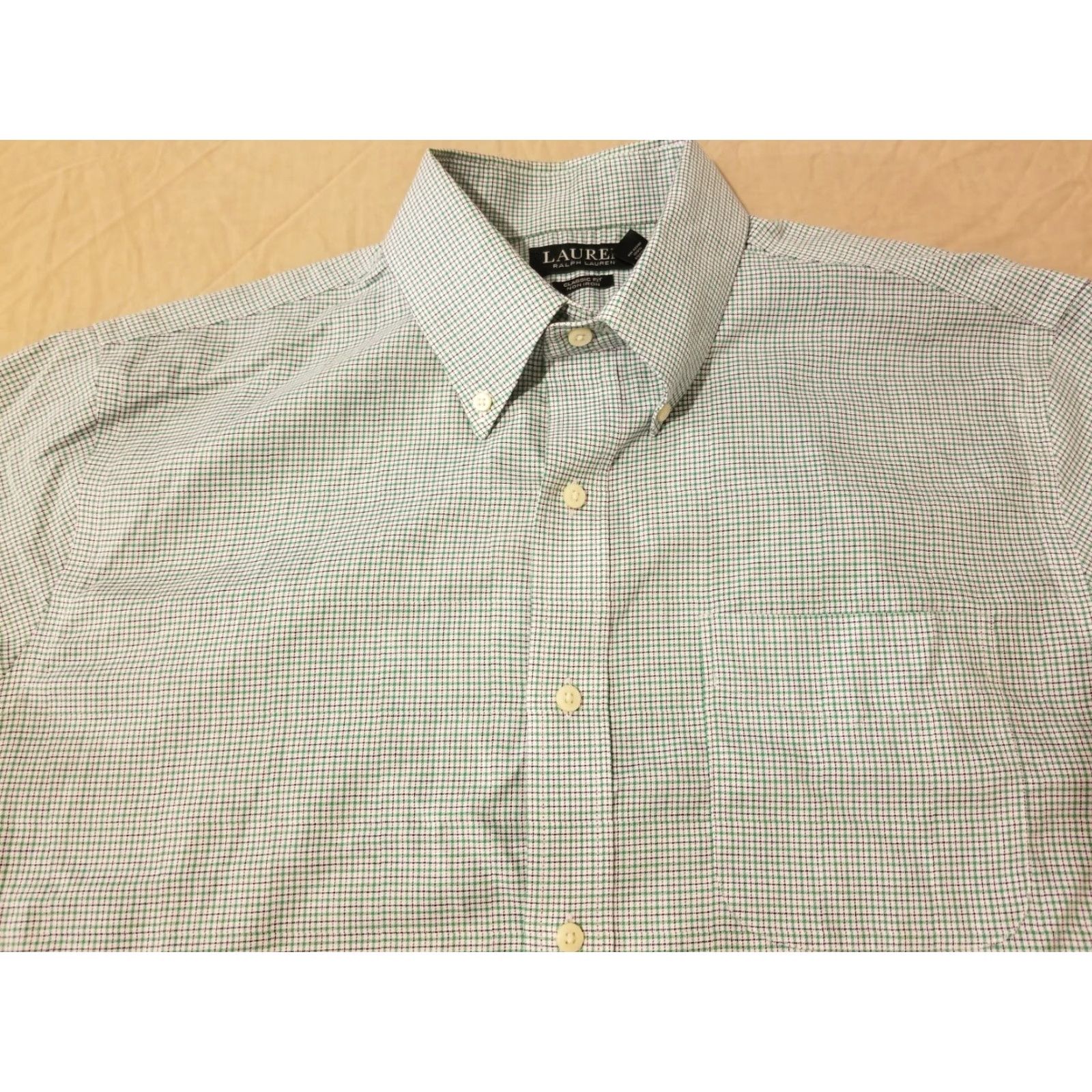 Polo Ralph Lauren Polo Ralph Lauren Dress Shirt Mens 16 34 35 Cotton Green Button Shirt Mens Size 42R - 3 Thumbnail