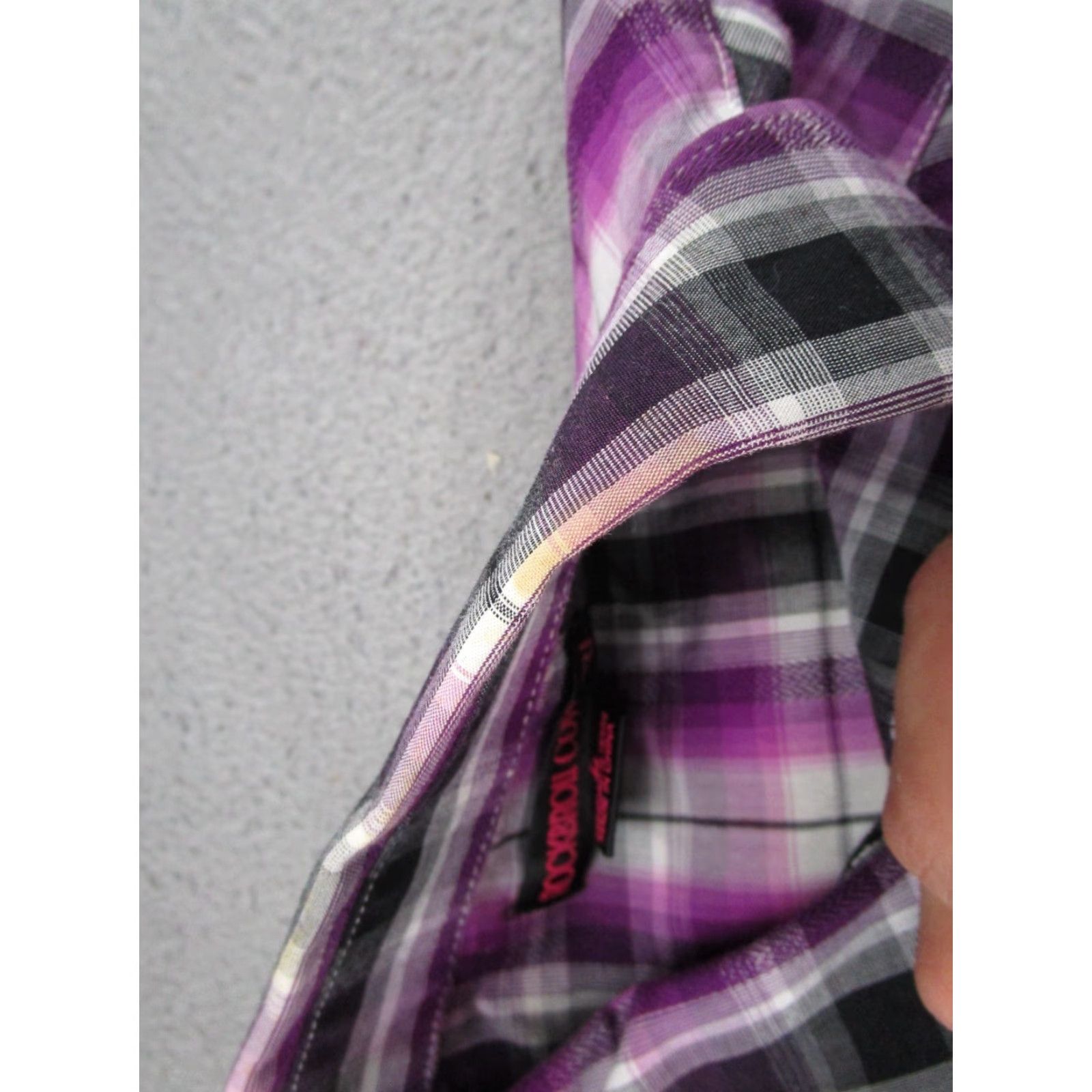 Vintage Rock&Roll Cowgirl Shirt Western Rhinestones Button-Up Size M Purple Read Read? Size M / US 6-8 / IT 42-44 - 4 Thumbnail