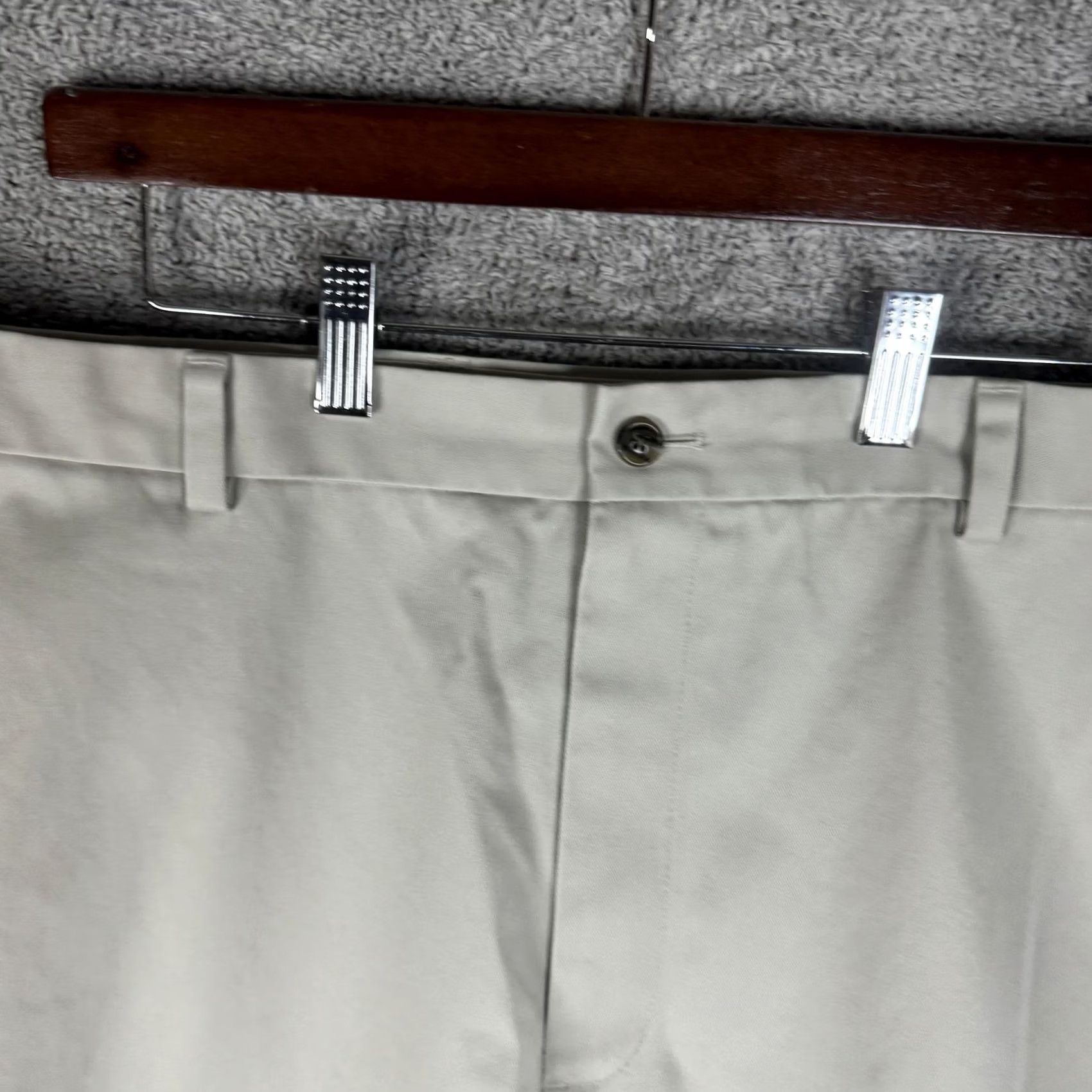 Brooks Brothers VINTAGE Brooks Brothers Clark Fit Advantage Chino Pants Mens 42x30 Khaki Beige Flat Front Straight Leg Front Zip Mens Size US 42 / EU 58 - 4 Thumbnail
