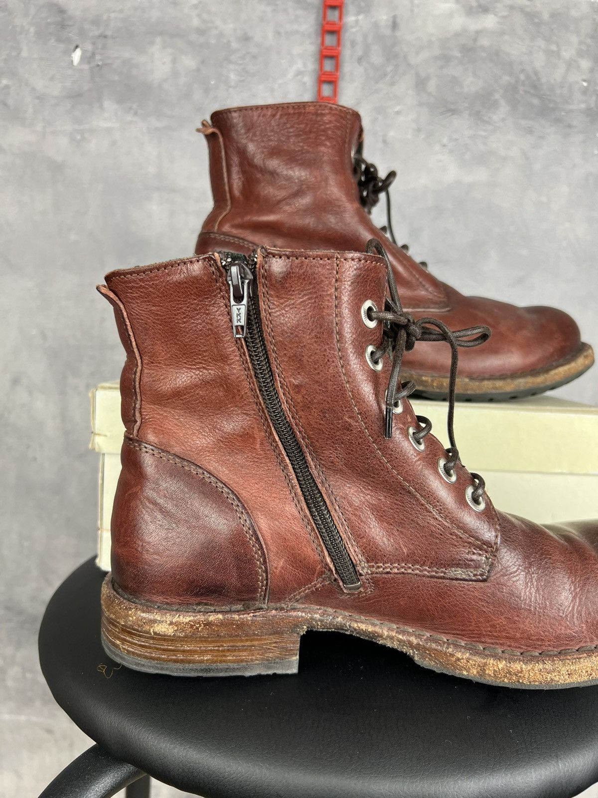 MoMA MOMA Leather Ankle Boots EU 38 Women / Unisex Brown Size US 8 / IT 38 - 10 Thumbnail