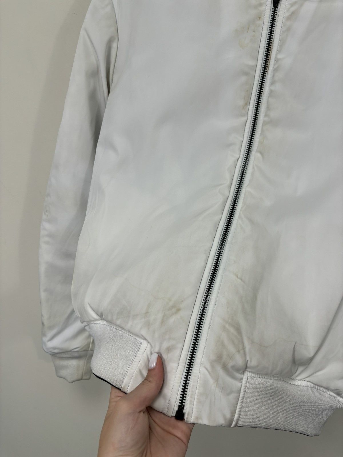 T by Alexander Wang T By Alexander Wang Black/White Luxury Hype Bomber Jacket Size S / US 4 / IT 40 - 20 Thumbnail