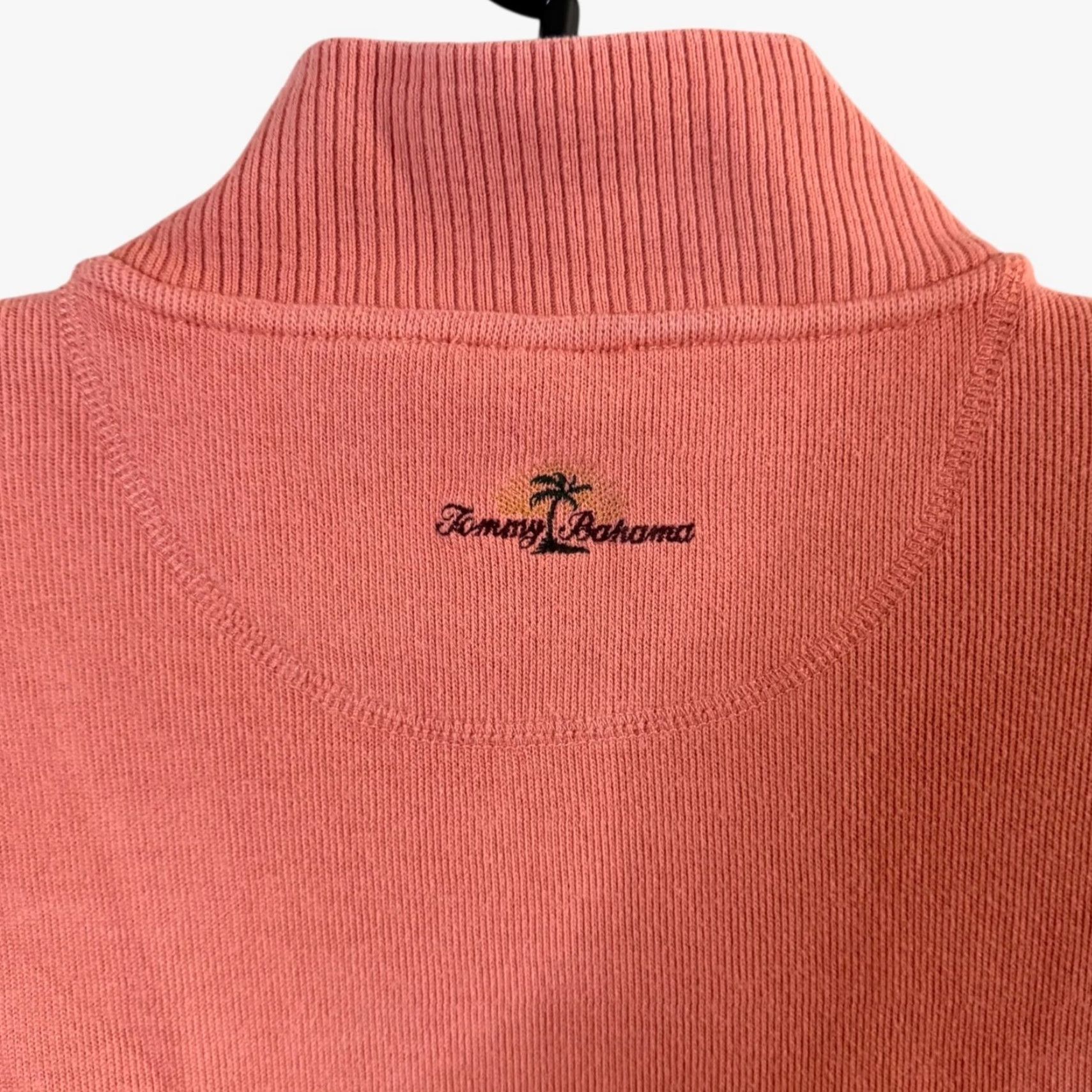 Tommy Bahama Tommy Bahama Sweater Women’s XL Orange 100% Cotton Knit Quarter-Zip Pullover Size XL / US 12-14 / IT 48-50 - 7 Thumbnail