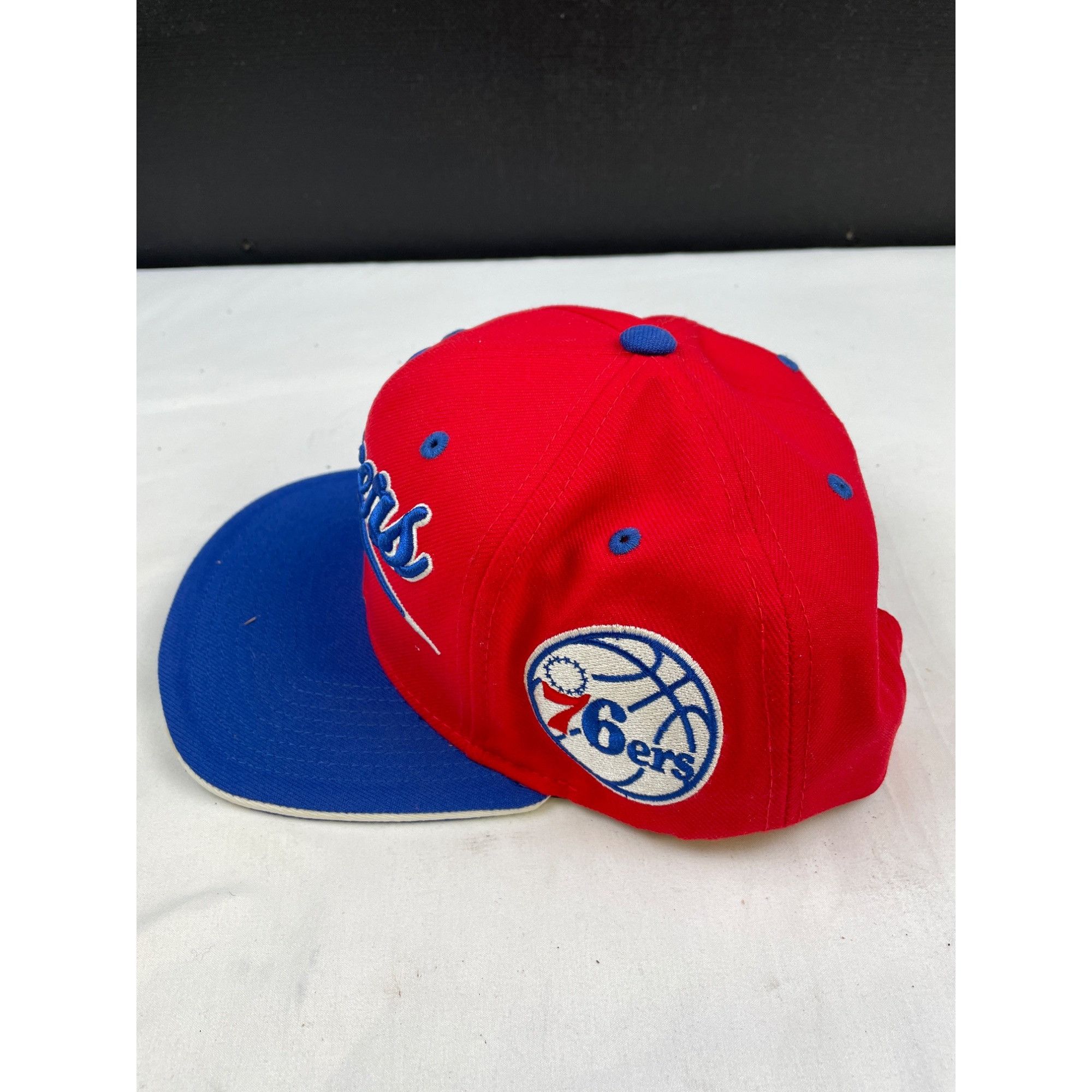 Mitchell & Ness Mitchell & Ness 76ers Red/Blue Unisex Hat /Cap Adjustable fi Size ONE SIZE - 2 Thumbnail