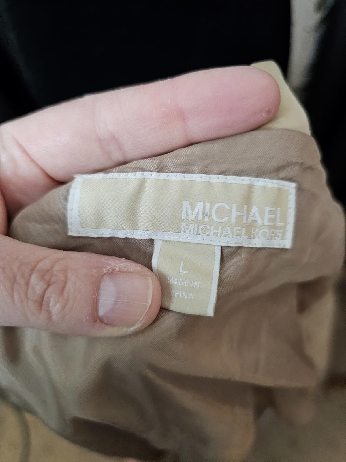Michael Kors Michael Kors Jacket Gold Womens Size L Raincoat Size L / US 10 / IT 46 - 3 Thumbnail