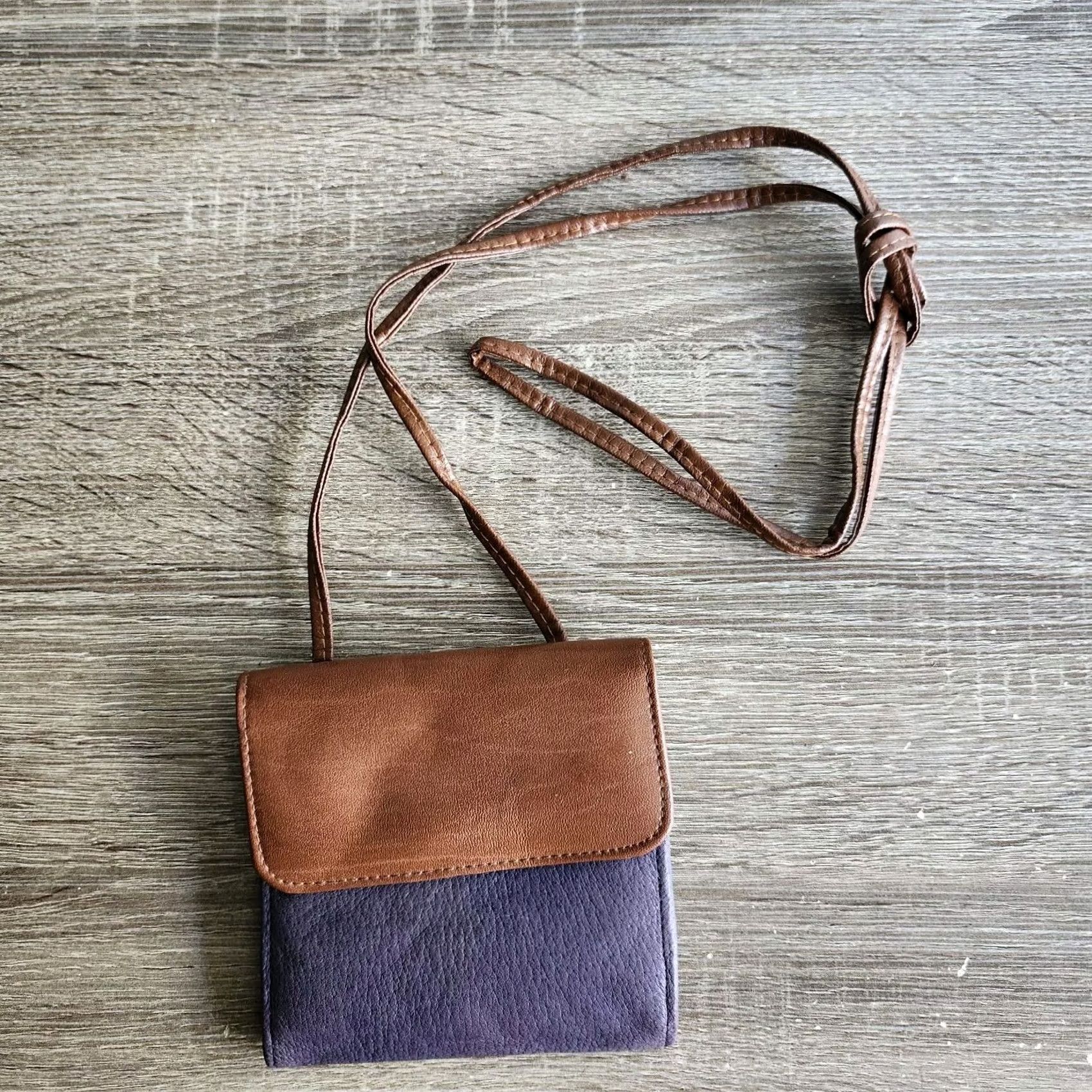 Vintage Mundi Collection Designer Women Purple Brown Shoulder Bag Size ONE SIZE - 2 Thumbnail