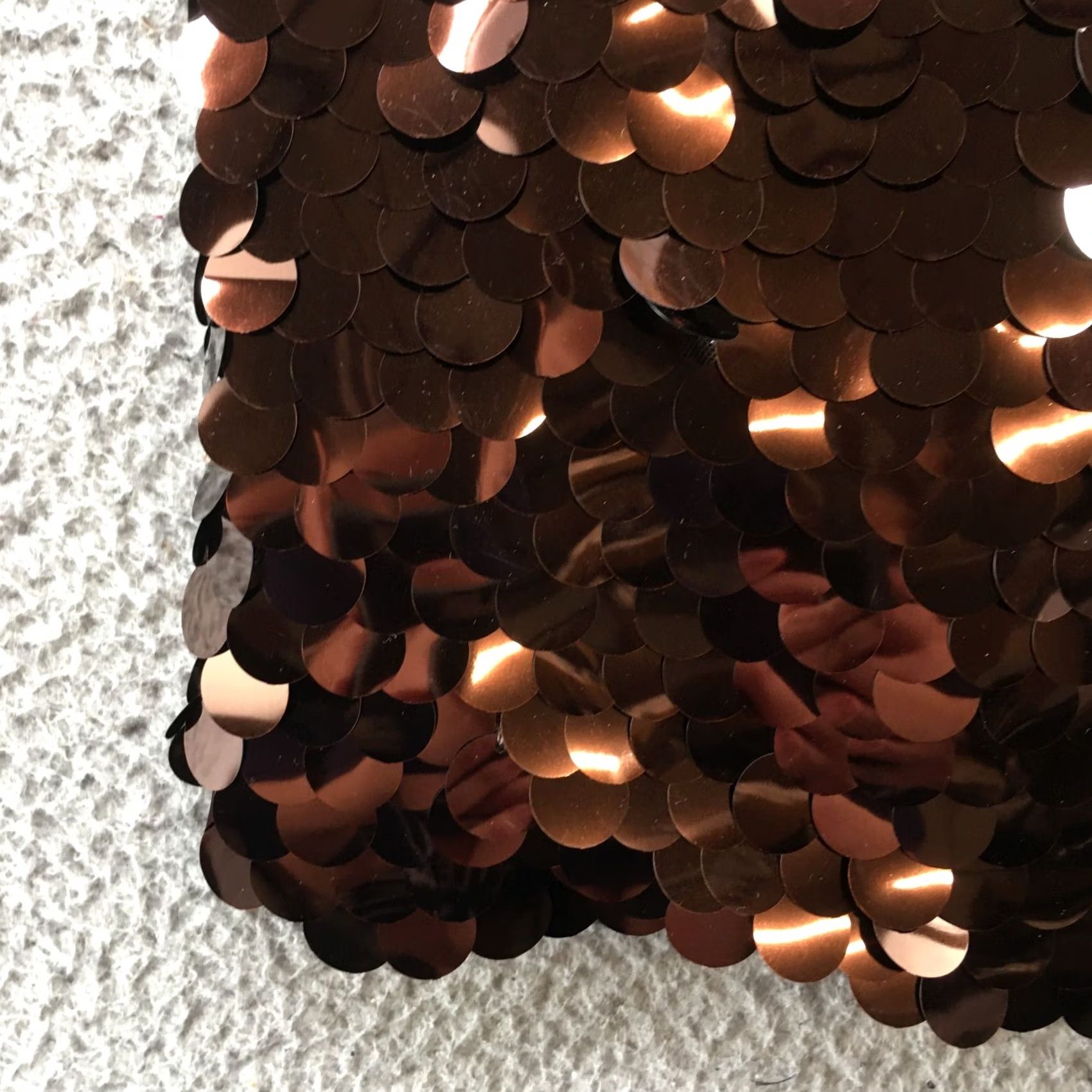 Vintage A New Day Mini Shift Party Dress Womens Small Brown Sequin Strappy Sleeve NEW Size S / US 4 / IT 40 - 6 Thumbnail