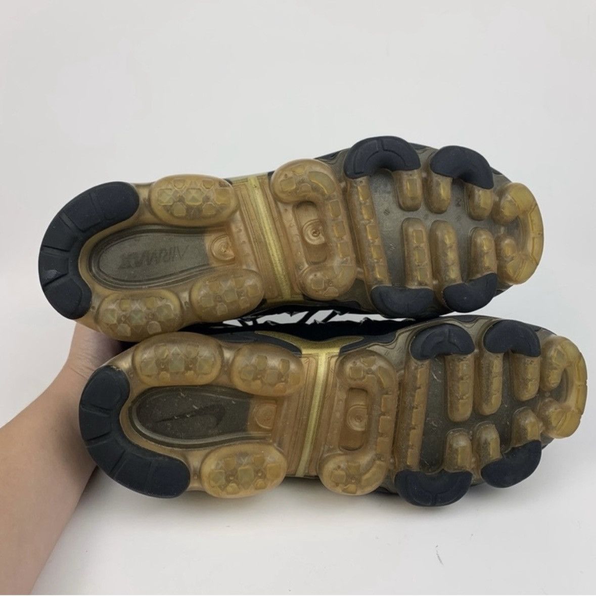 Nike Nike Vapormax Plus Metallic Gold Black Athletic Sneakers 9.5 Size US 9.5 / EU 42-43 - 7 Thumbnail