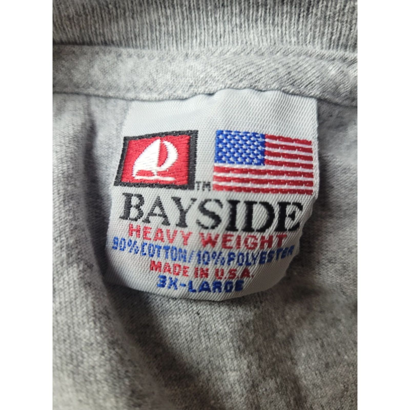 Vintage Bayside T-Shirt Mens 3XL Gray Short Sleeve Crew Neck Graphic Tee Biker Bar Bentley’s Saloon Arundel ME 90% Cotton 10% Polyester Who Has More Fun Us Size US XXL / EU 58 / 5 - 5 Thumbnail