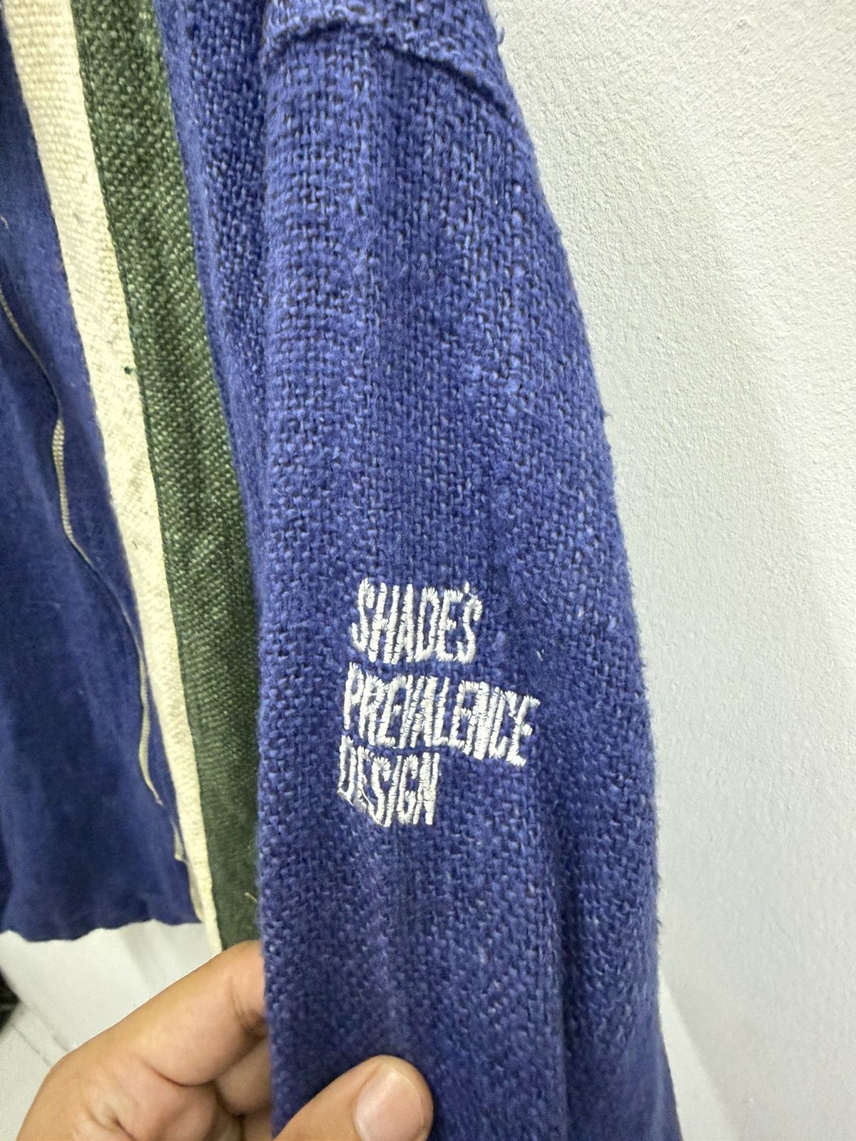 Japanese Brand Shades Prevalence Blue Hand Woven Zip Up Jacket Size US M / EU 48-50 / 2 - 9 Thumbnail