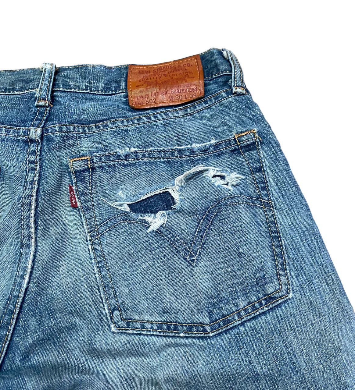 Levi's 💥BEST OFFER💥VINTAGE LEVIS 502 WORK DISTRESSED DENIM Size US 31 - 13 Thumbnail