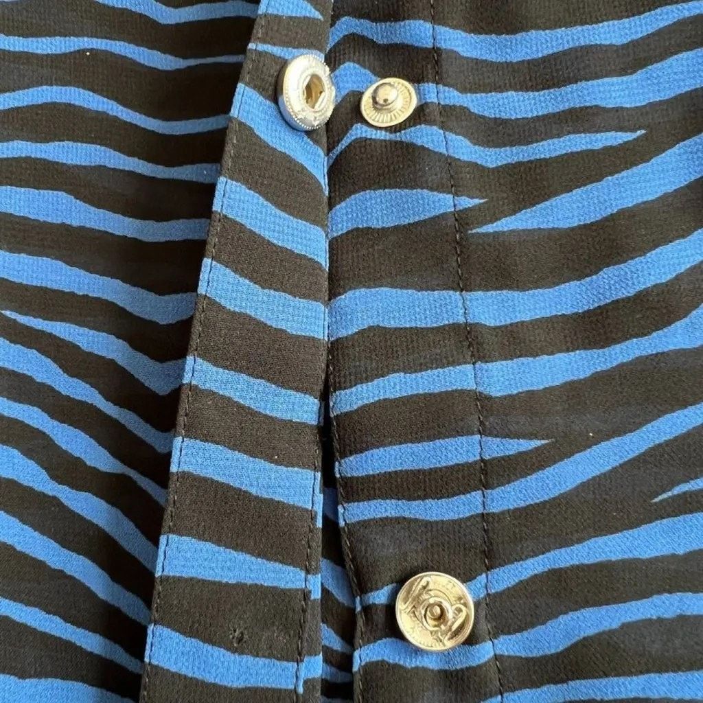 Michael Kors Michael Kors Blue Black Stripes Sleeveless Top, S Size S / US 4 / IT 40 - 8 Thumbnail