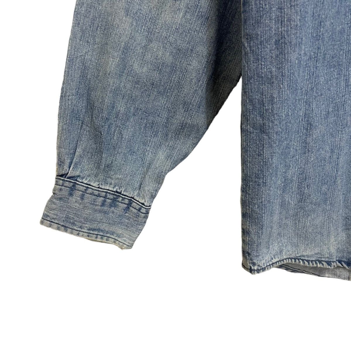 Hard Rock Cafe DISTRESSED!! Hard Rock Cafe Houston Jeans Shirt Size US M / EU 48-50 / 2 - 5 Thumbnail