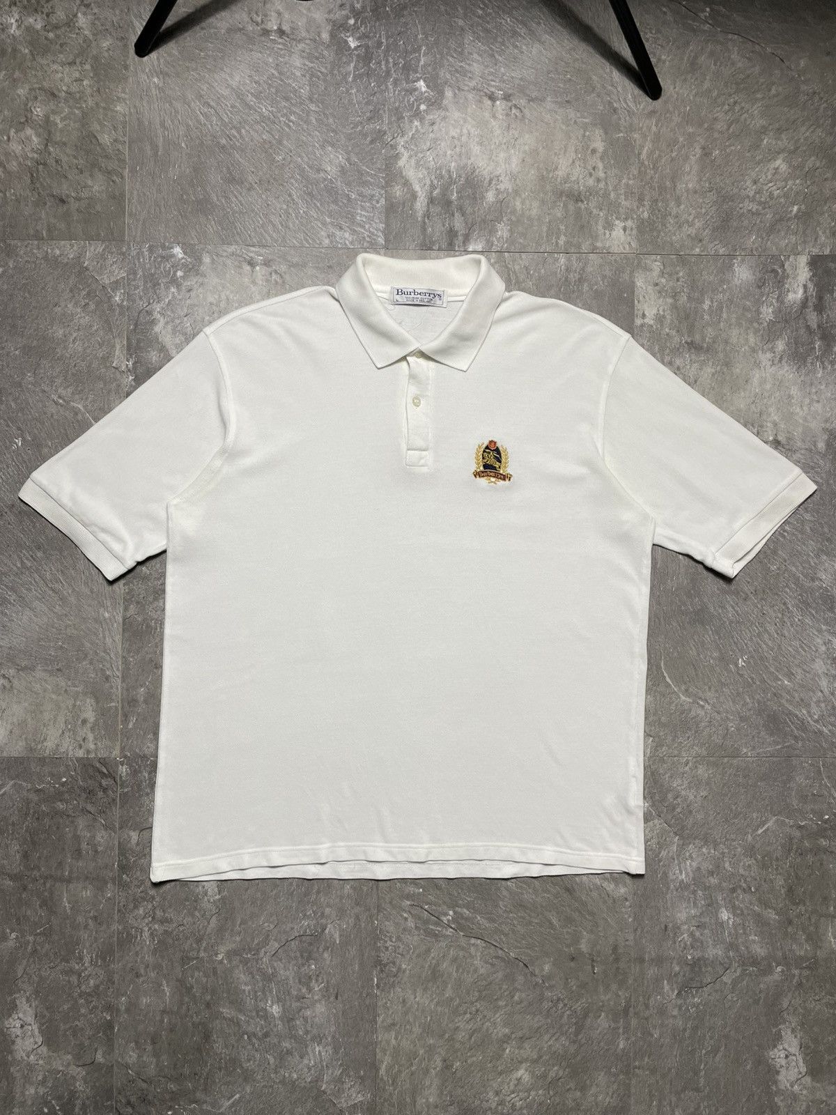 Burberry Vintage Burberrys London Polo T Shirt Cotton White Size L Size US L / EU 52-54 / 3 - 1 Thumbnail